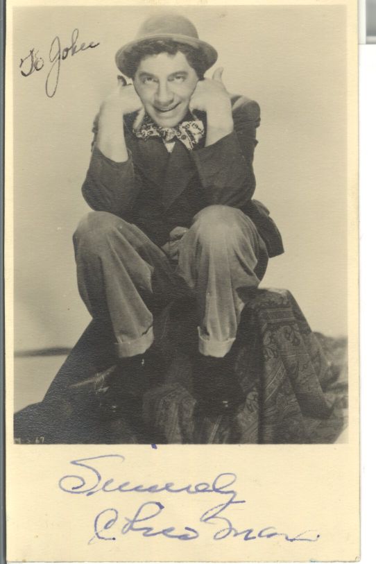 MARX — Vintage postcard photo signed and inscribed | Sophie Dupré Autographs