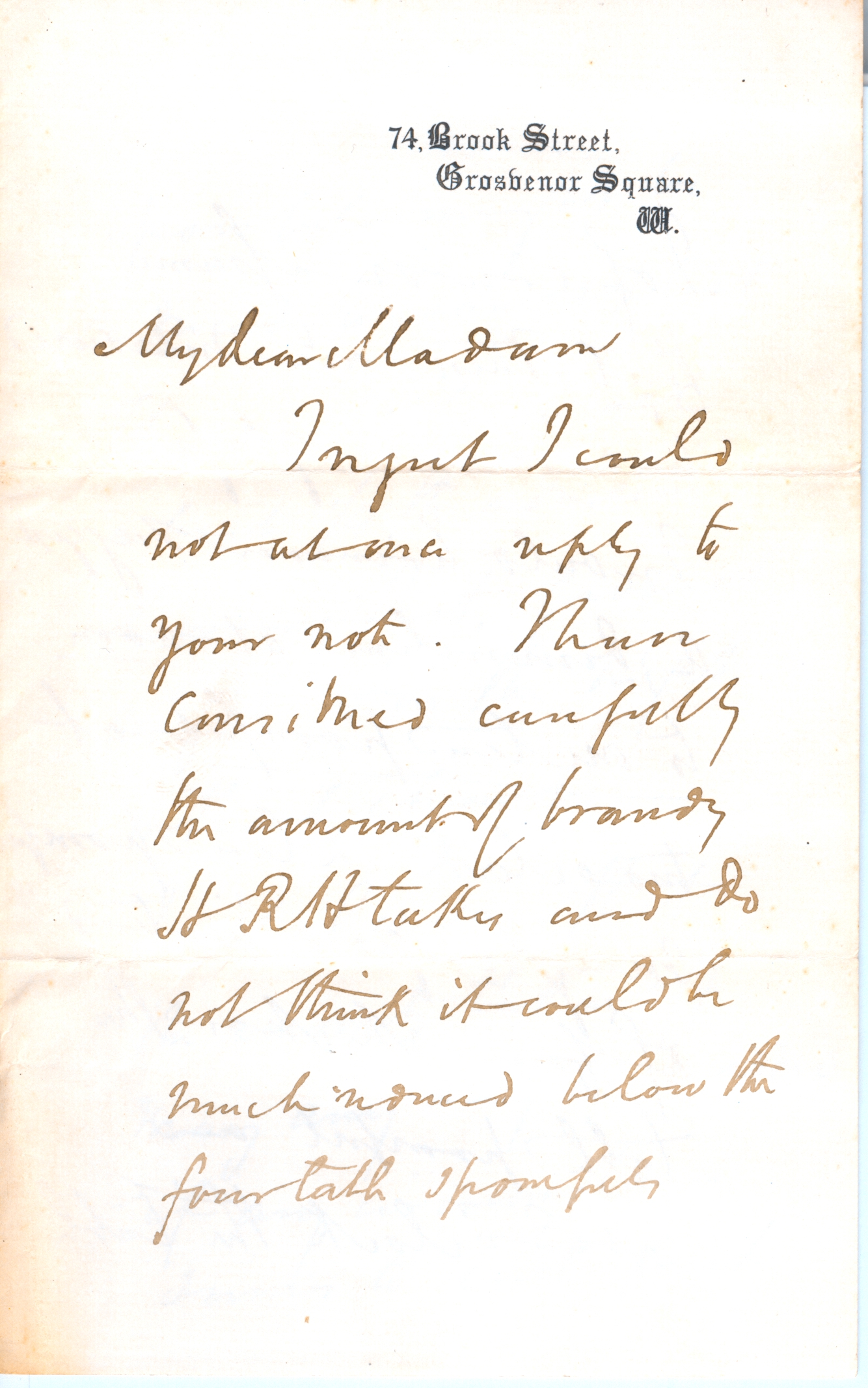 GULL — Small collection of material relating to the treatment of the Duchess of Cambridge comprising a Fine Autograph Letter Signed signed in full (William W. Gull) to My dear Madam | Sophie Dupré Autographs