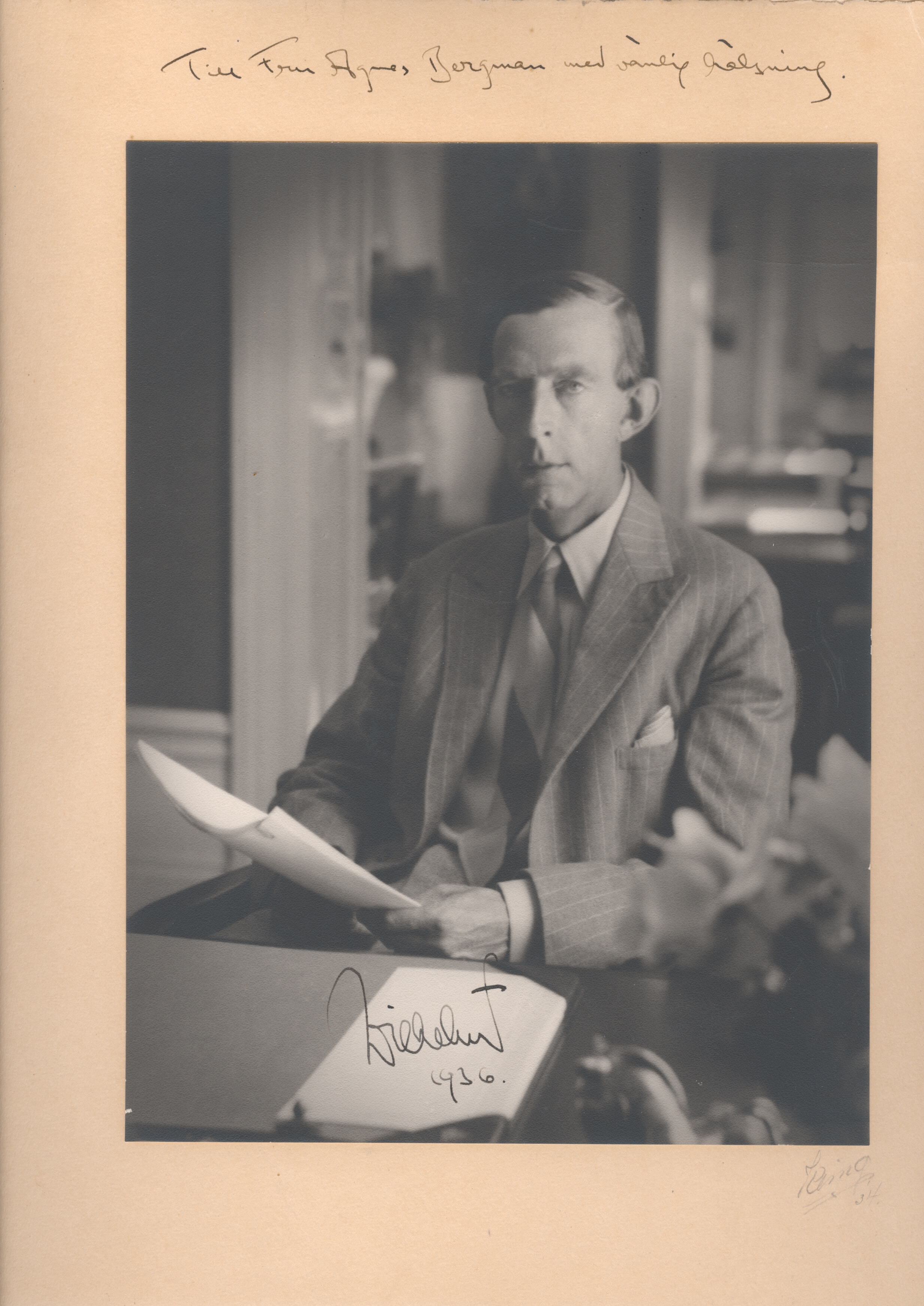 WILHELM — Fine large photograph by Kling signed, inscribed | Sophie Dupré Autographs