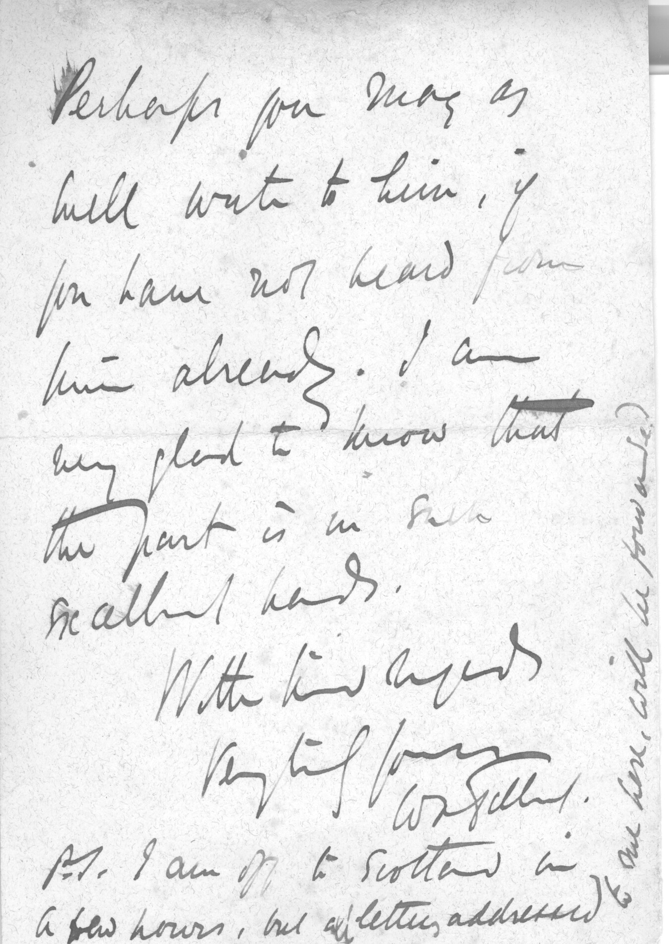GILBERT — Final page of an an Autograph Letter Signed | Sophie Dupré Autographs