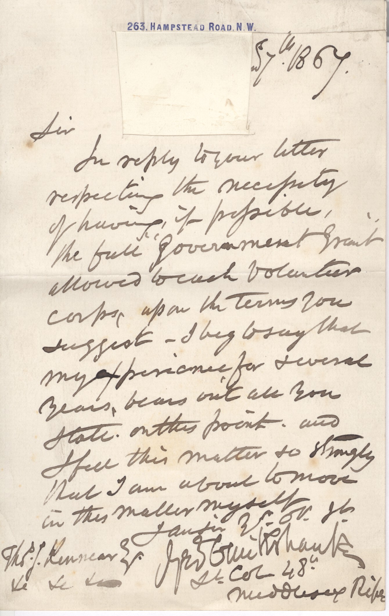 CRUIKSHANK — Autograph Letter Signed to Thomas J. Kinnear, | Sophie Dupré Autographs
