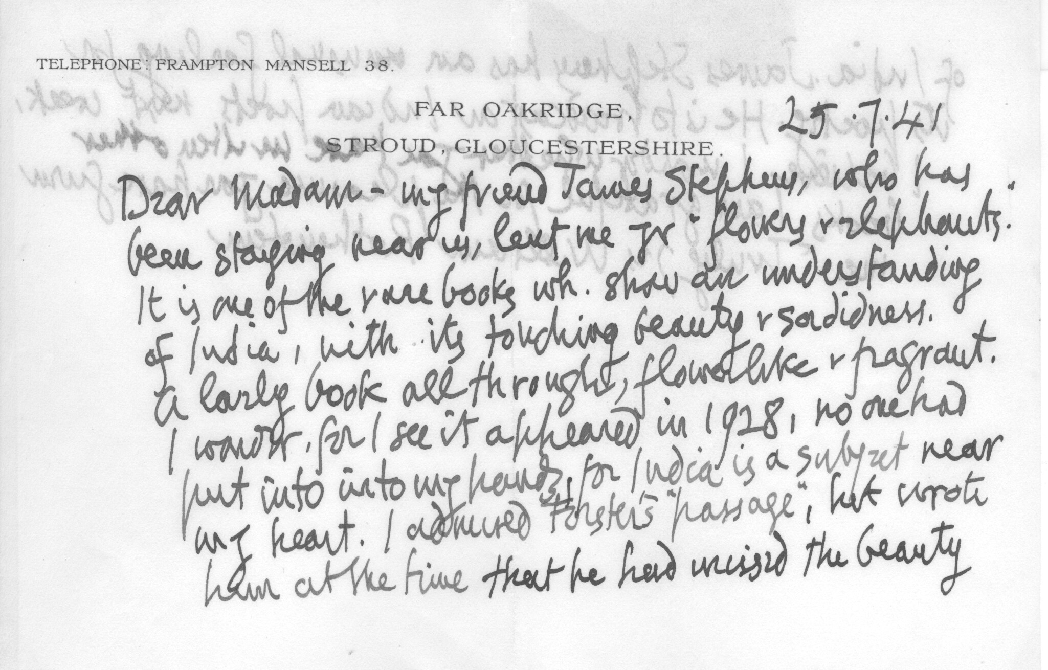 ROTHENSTEIN — Autograph Letter Signed to Miss Constance Sitwell | Sophie Dupré Autographs