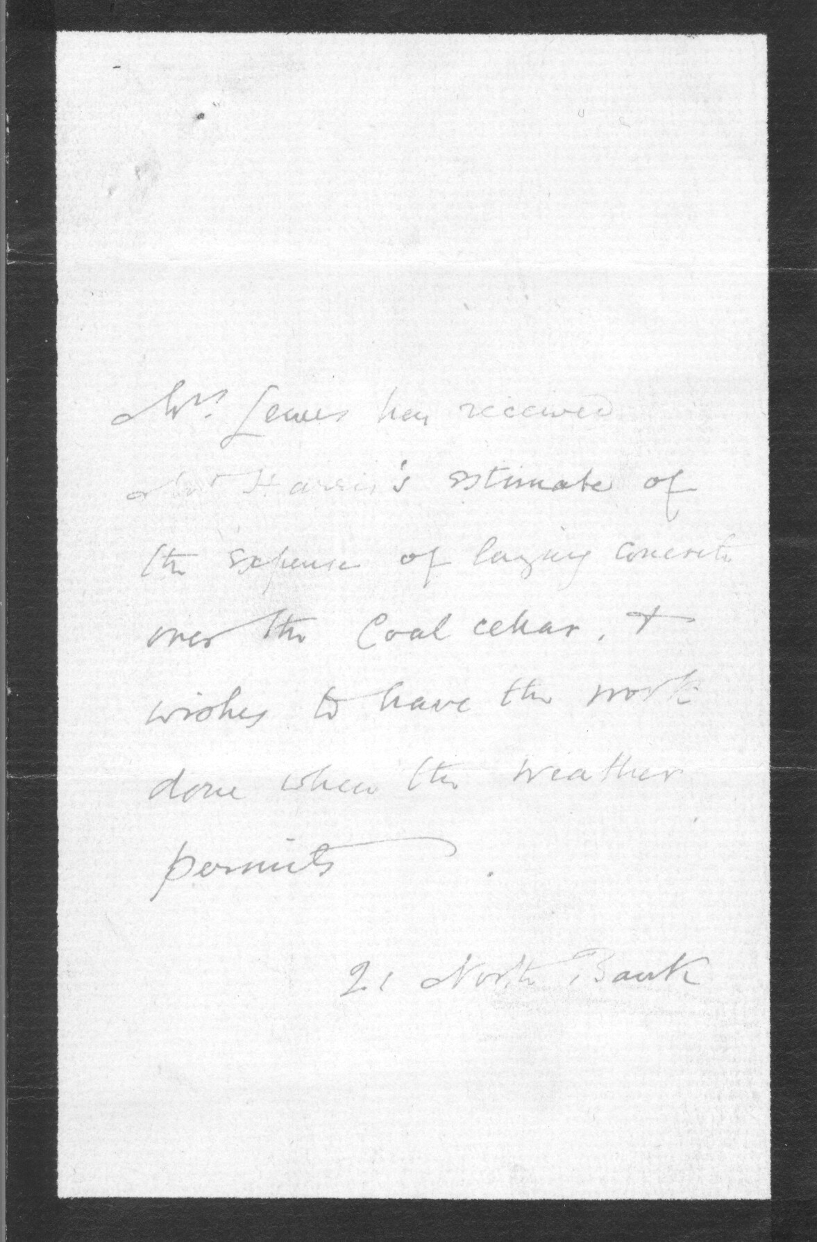 'ELIOT — Autograph Letter in the third person in purple ink to a workman | Sophie Dupré Autographs
