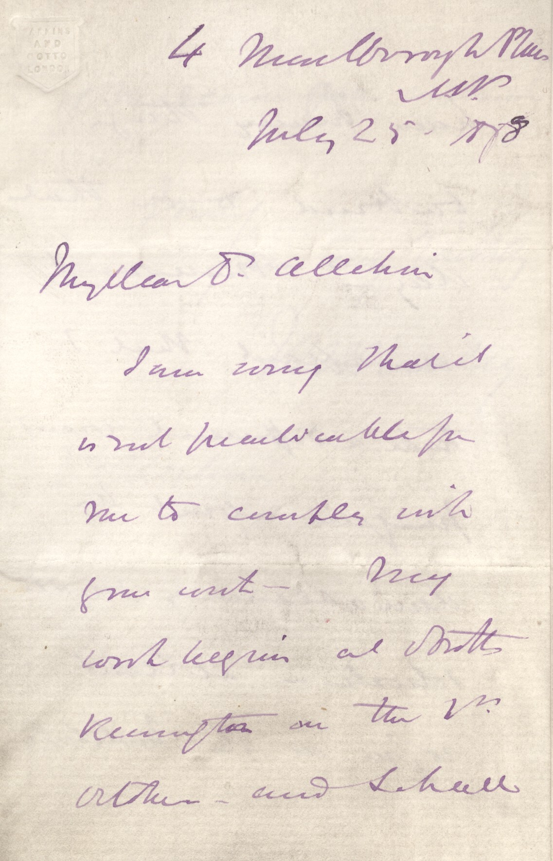 HUXLEY — Fine Autograph Letter Signed to Dr ALLCHIN | Sophie Dupré Autographs