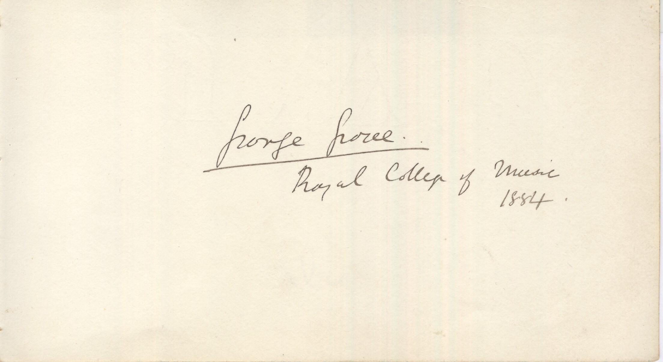 GROVE — Fine signature with the address | Sophie Dupré Autographs