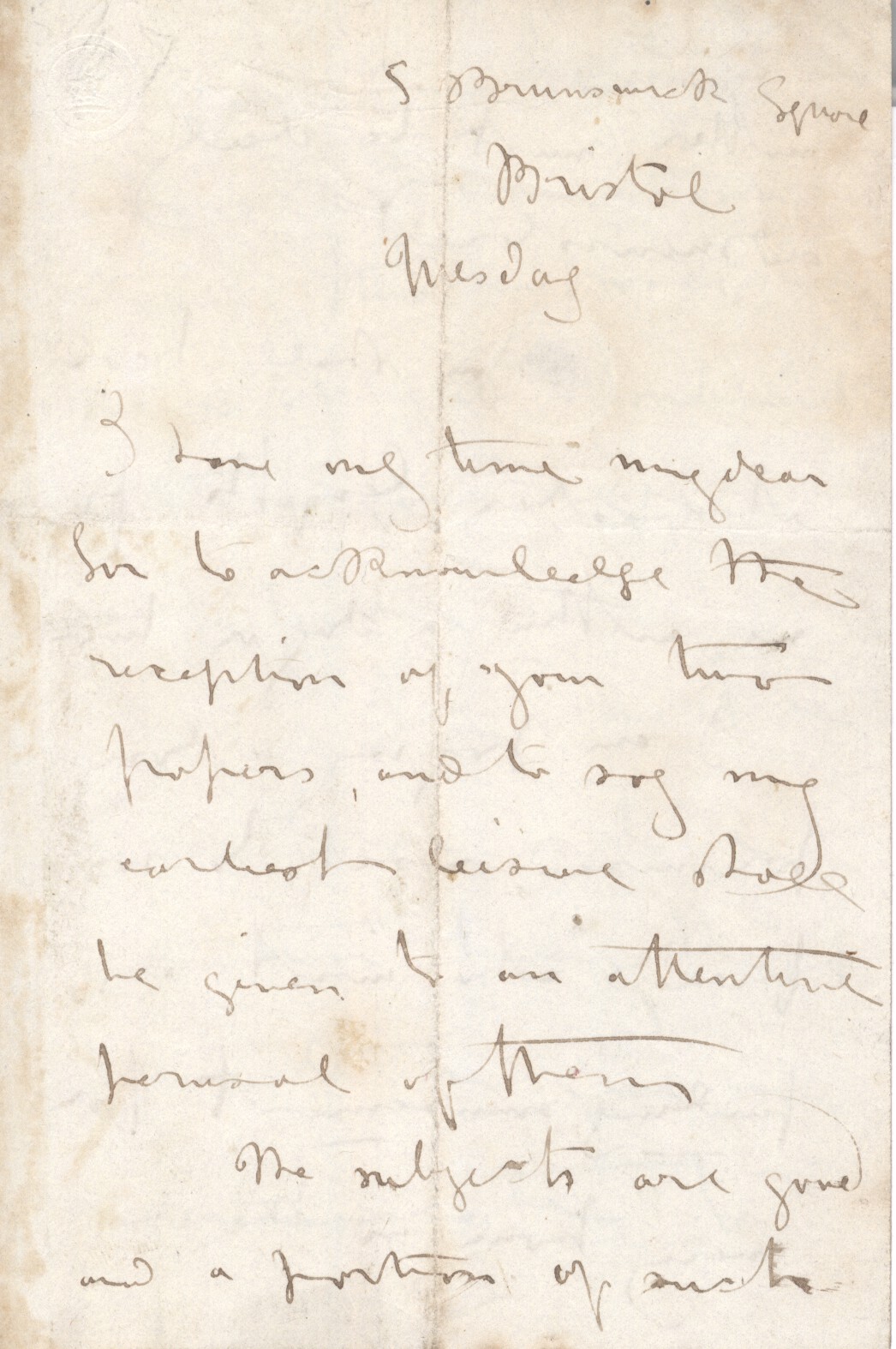 COOK — Fine Autograph Letter signed to an unnamed correspondent | Sophie Dupré Autographs