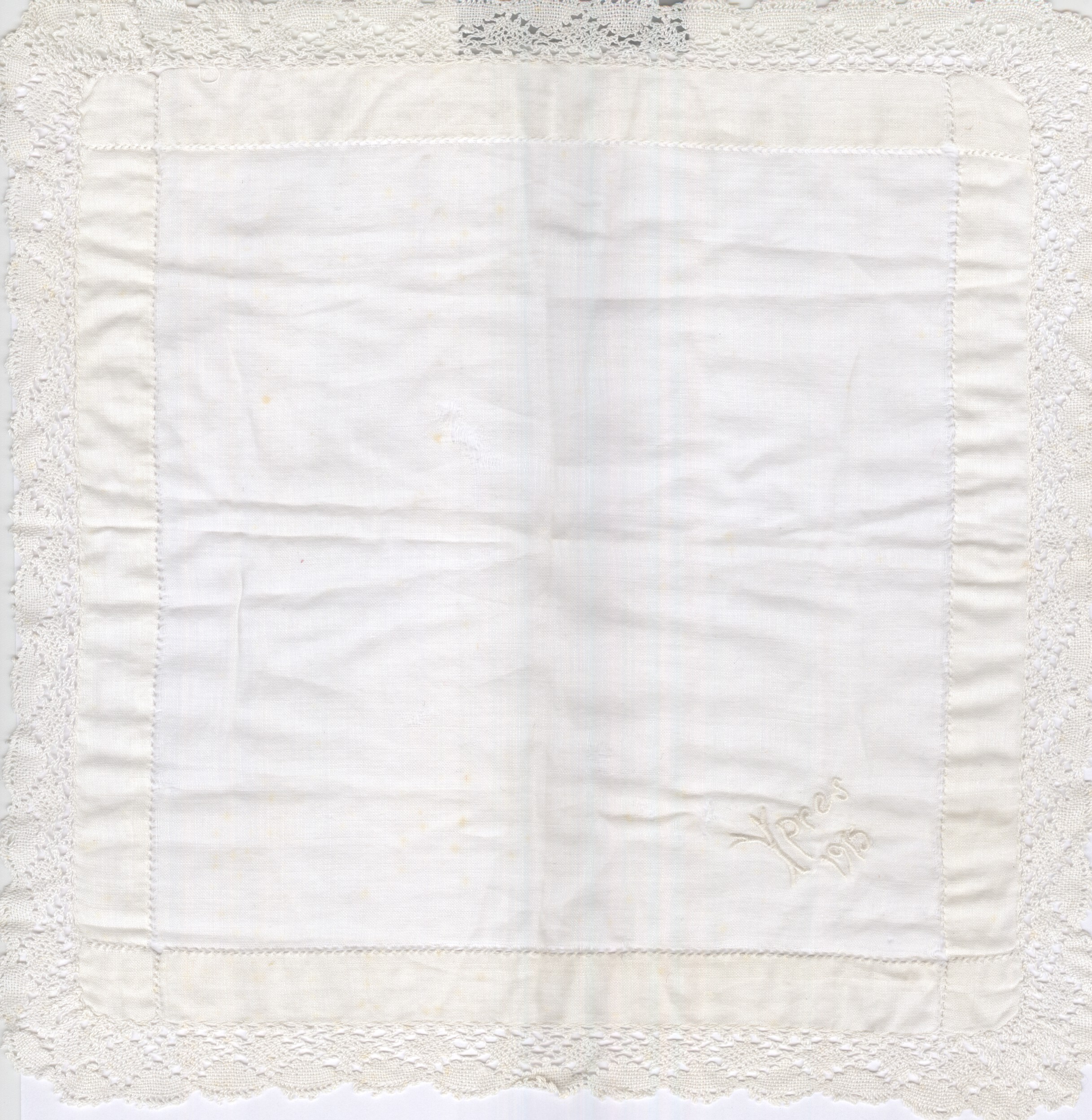 YPRES — Commemorative linen lawn handkerchief | Sophie Dupré Autographs