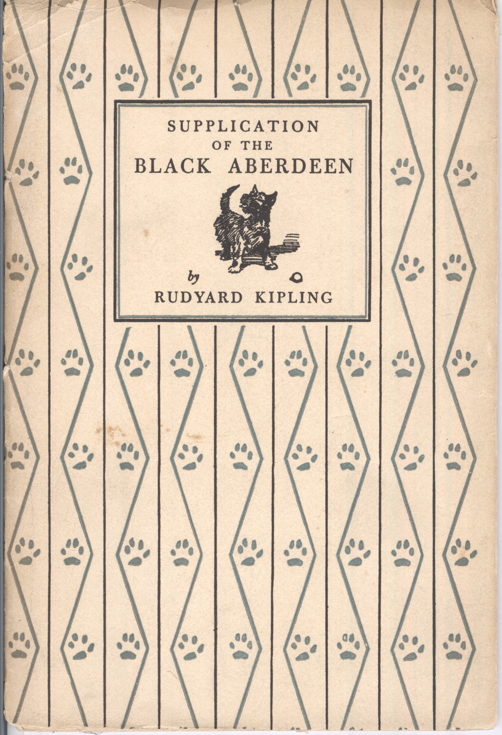KIPLING — Supplication of the Black Aberdeen, | Sophie Dupré Autographs