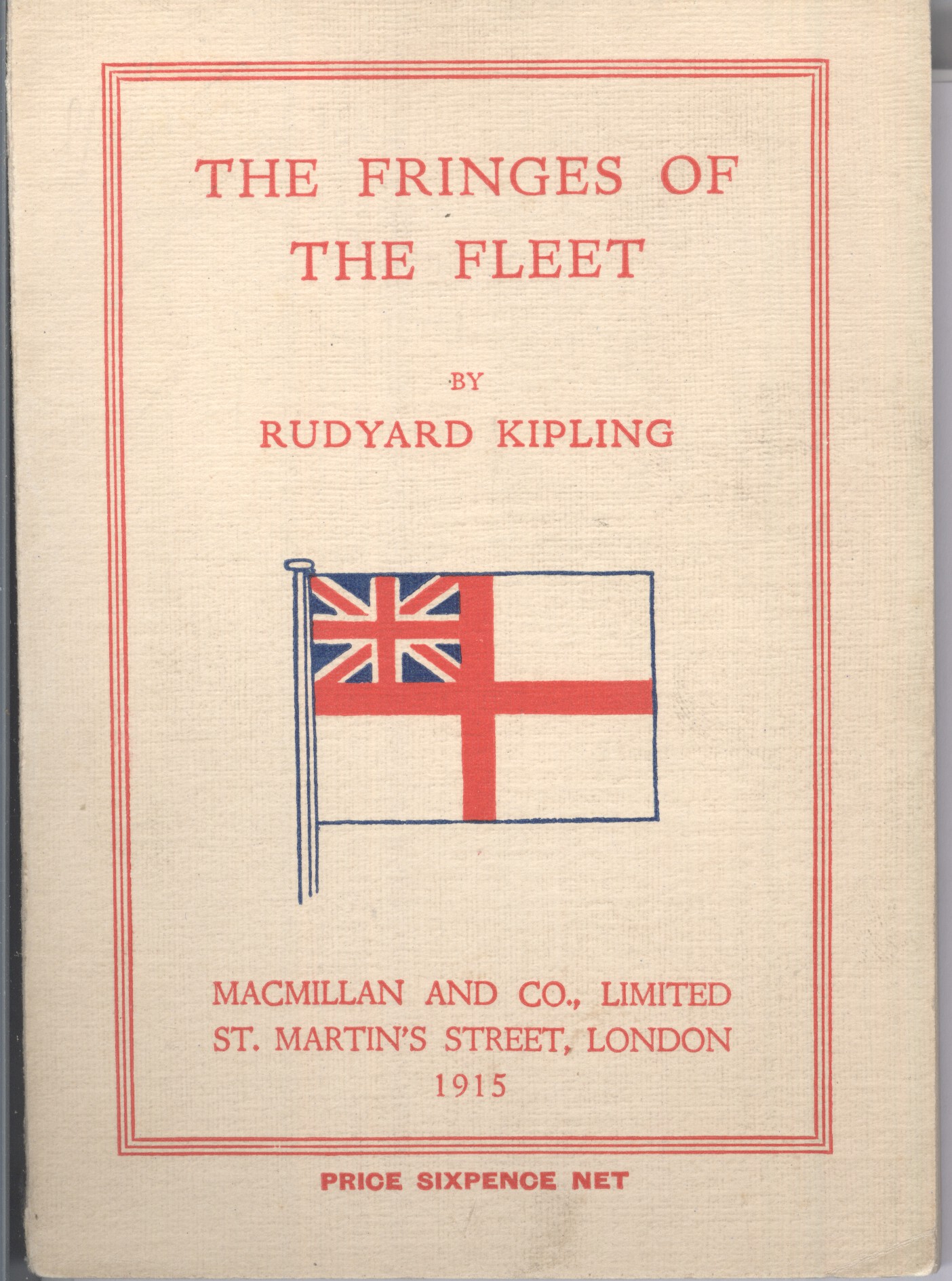 KIPLING — The Fringes of the Fleet I-VI, | Sophie Dupré Autographs