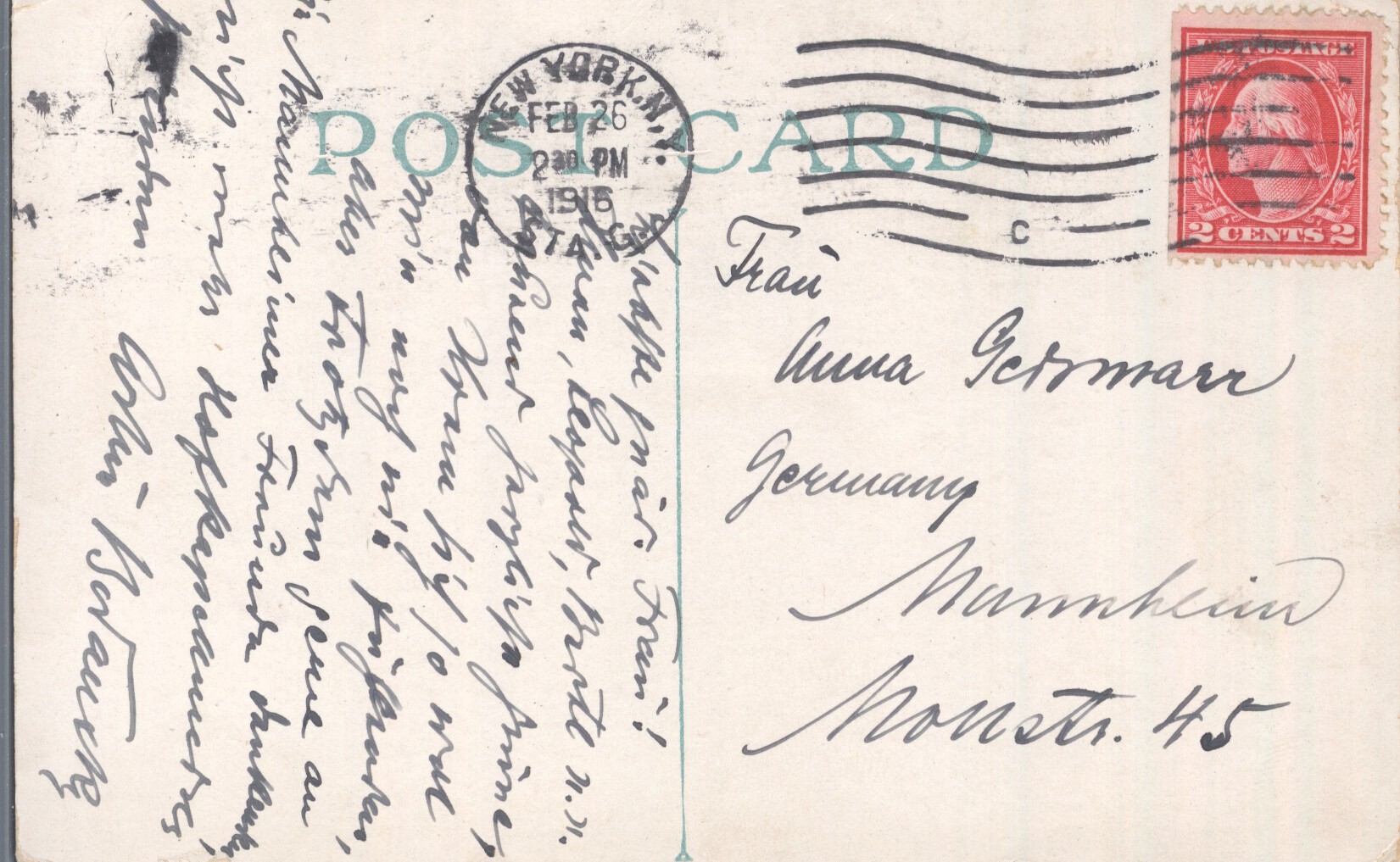 BODANZKY — Autograph Postcard Signed to Frau Anna Geissmar in Mannheim, in German with translation, | Sophie Dupré Autographs