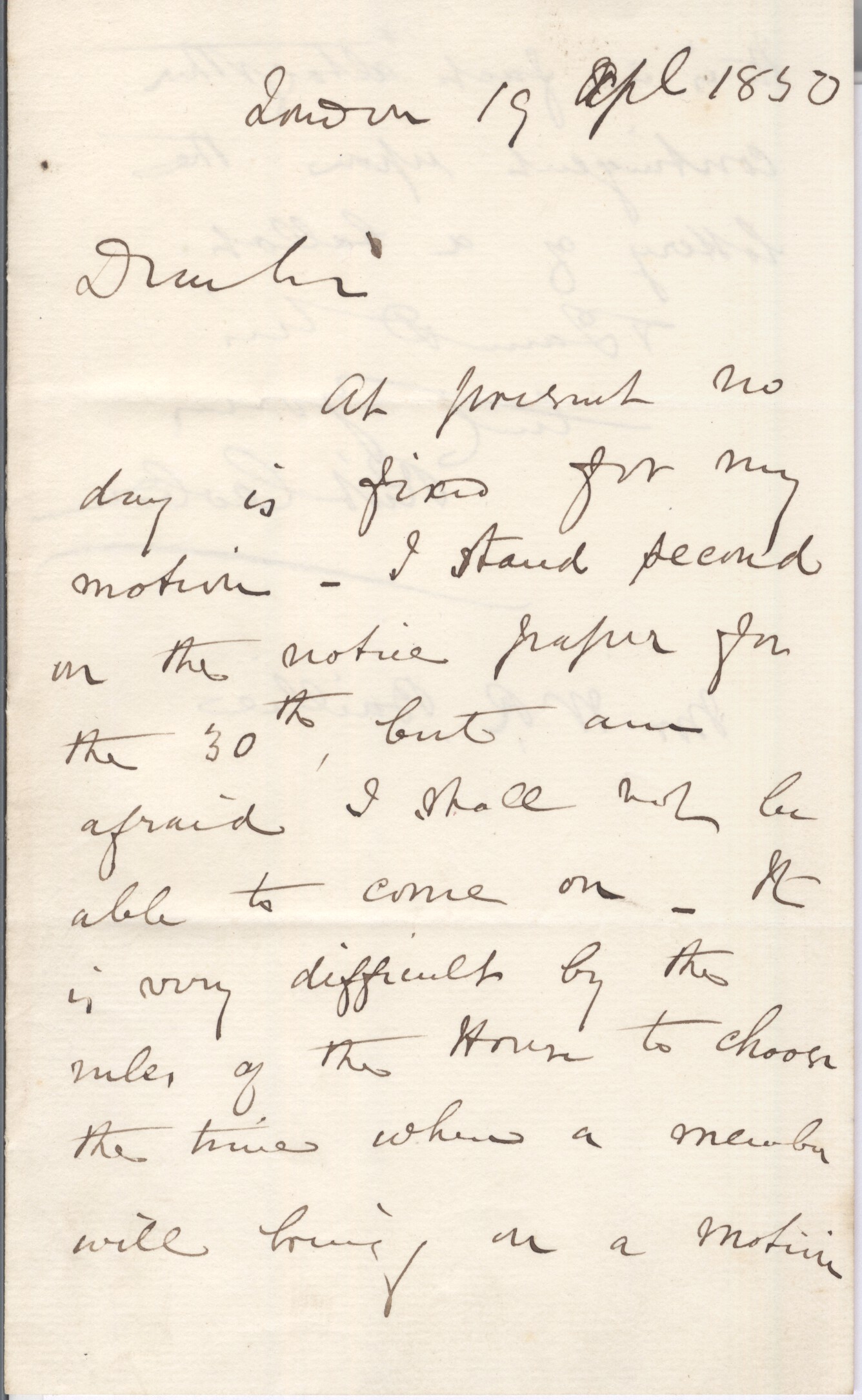 COBDEN — Autograph Letter Signed to W. R. Baillie | Sophie Dupré Autographs