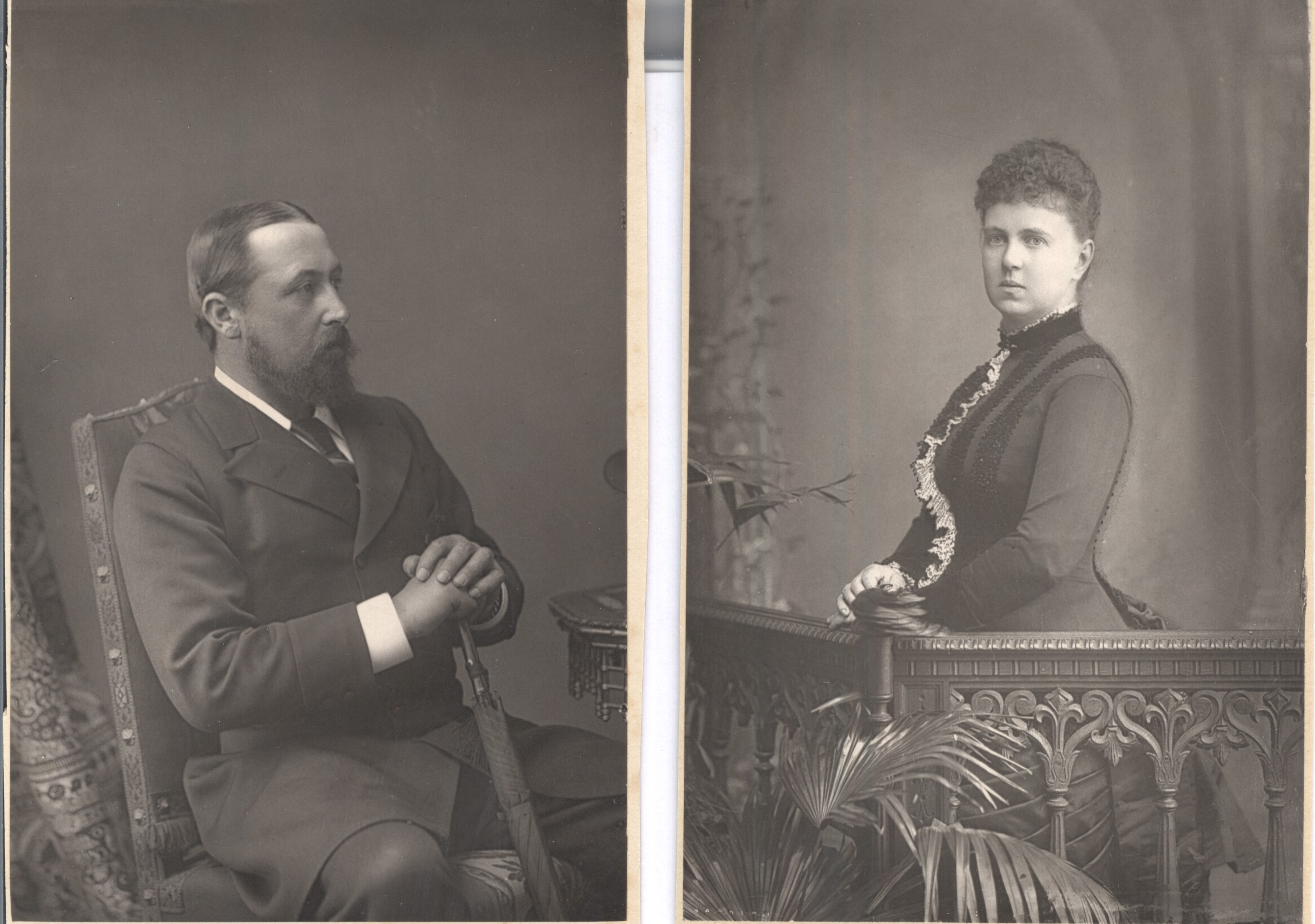 [ALFRED — Very fine pair of unsigned real photos | Sophie Dupré Autographs
