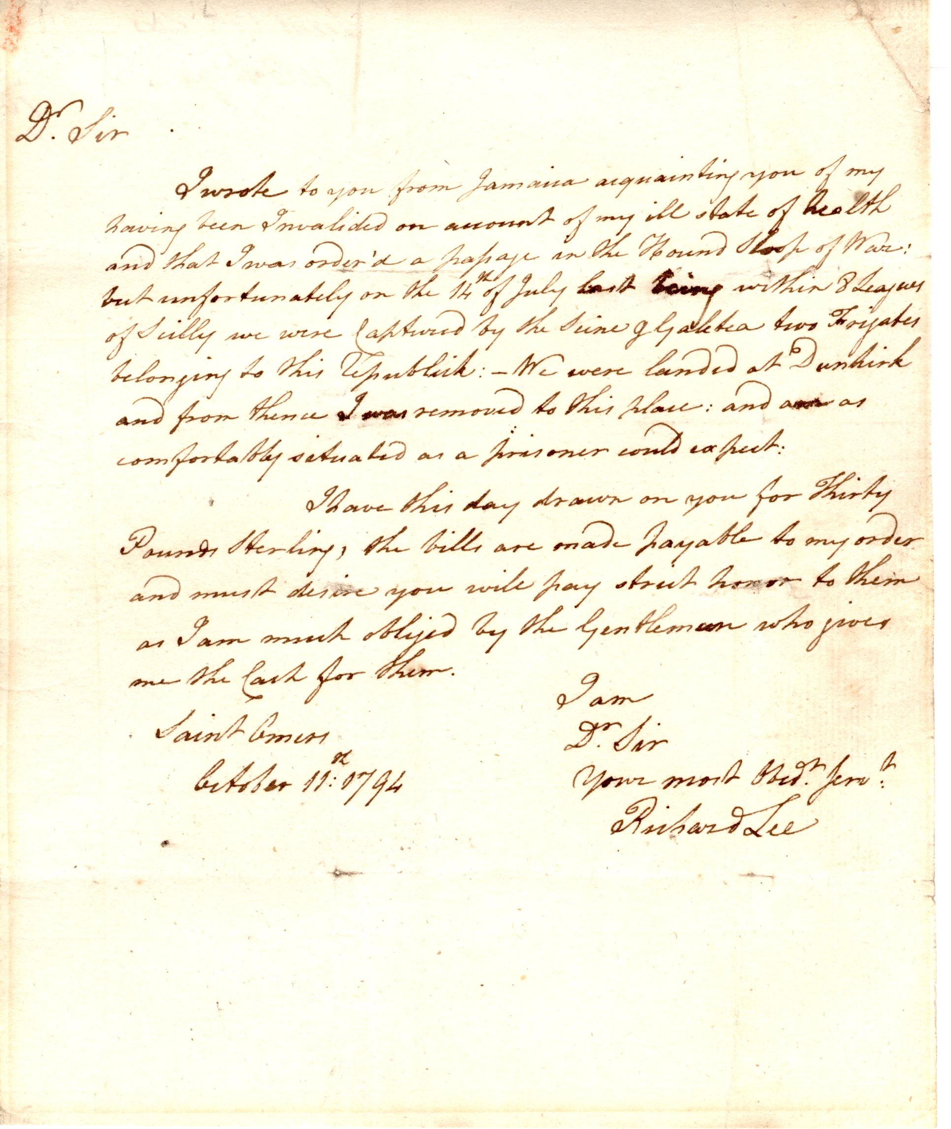 LEE — Fine Autograph Letter Signed to an unnamed correspondent | Sophie Dupré Autographs