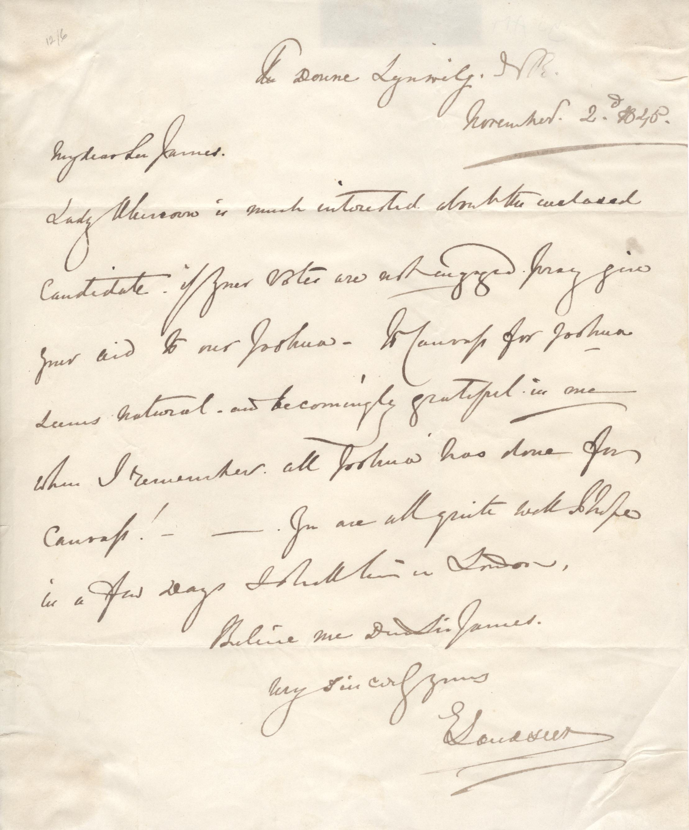 LANDSEER — Autograph Letter Signed to 'My dear Sir James', | Sophie Dupré Autographs