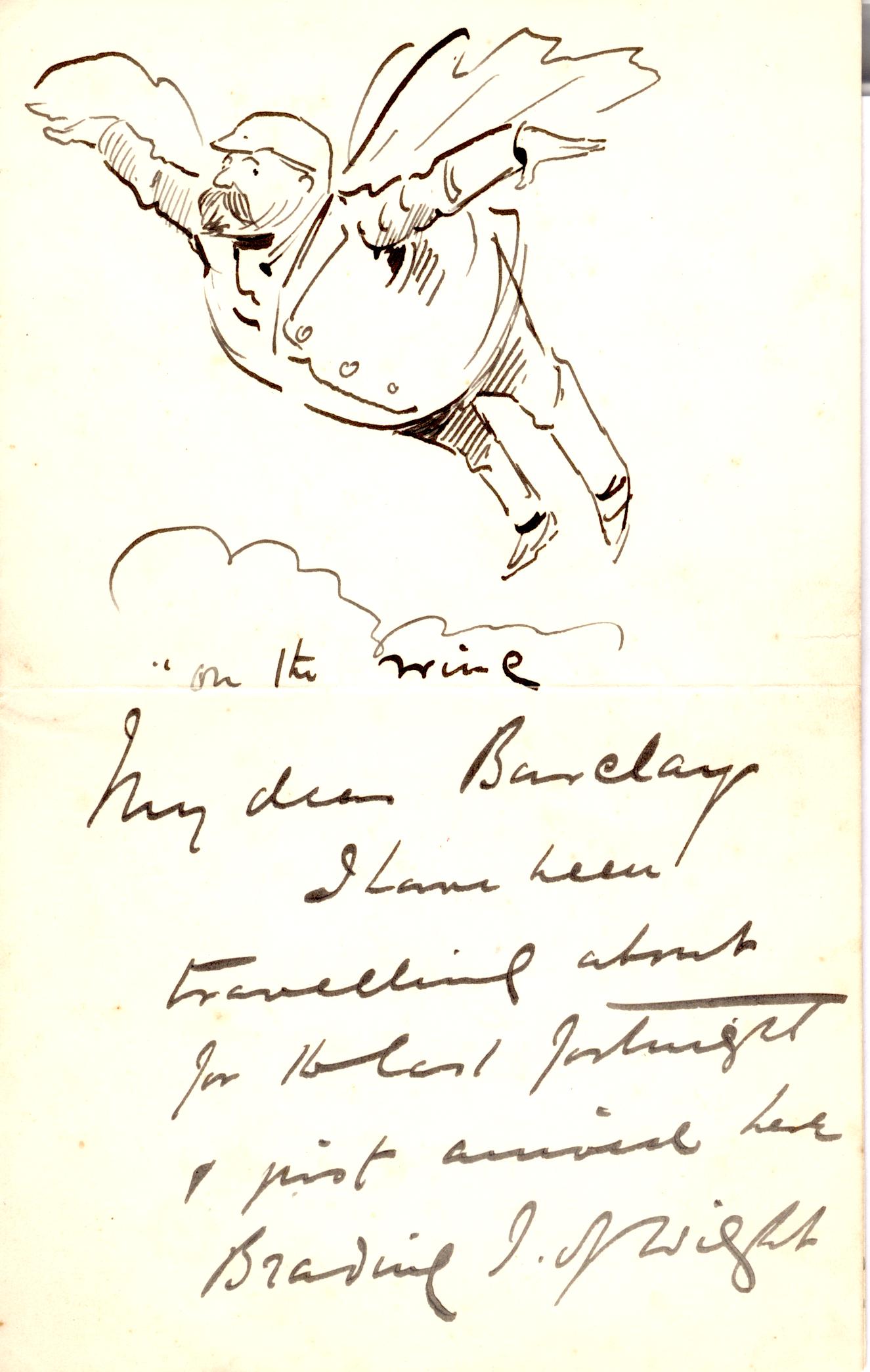 FURNISS — Delightful Illustrated Autograph Letter Signed to Barclay | Sophie Dupré Autographs