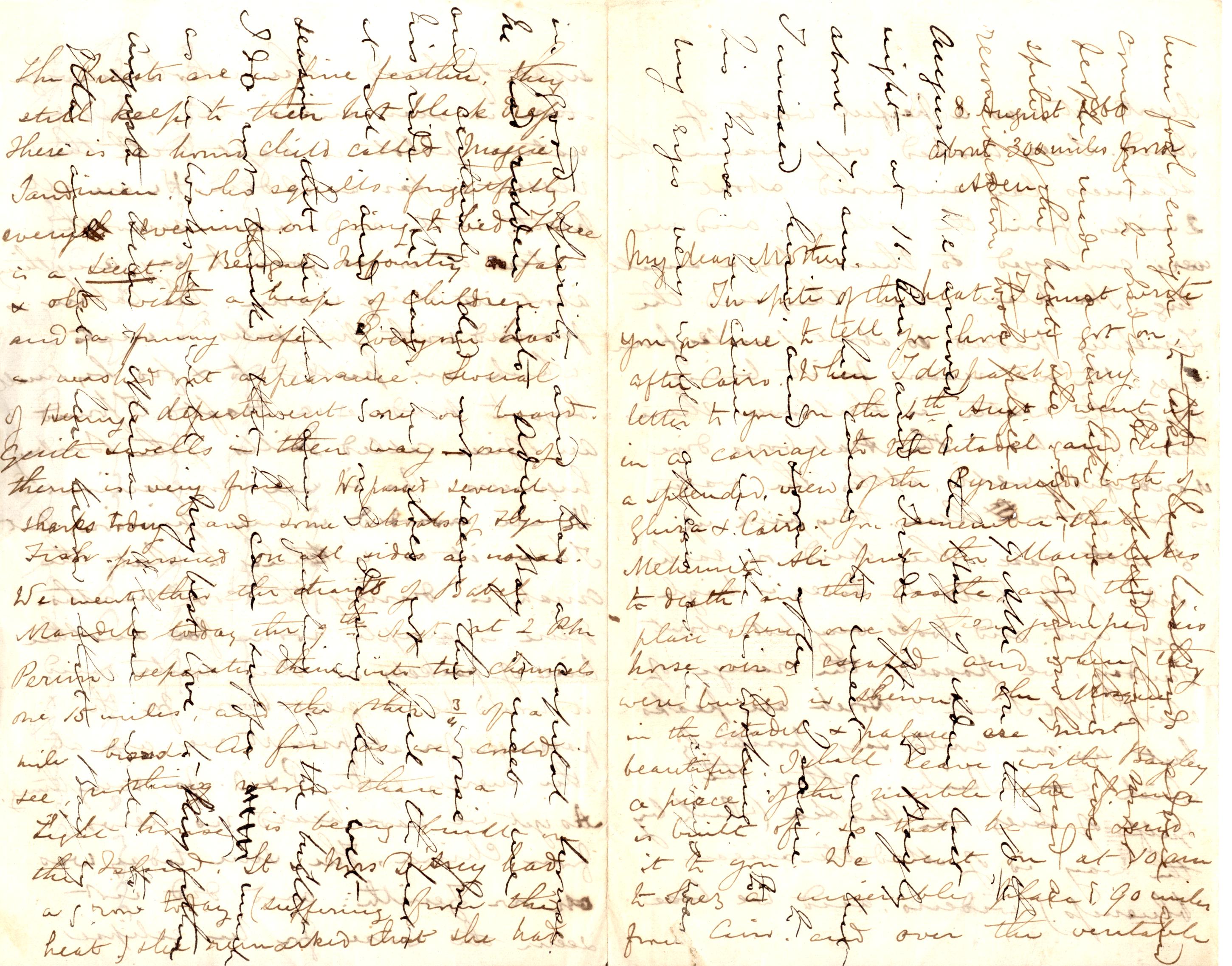 GORDON — Superb Autograph Letter Signed C. G. Gordon to My dear Mother, | Sophie Dupré Autographs