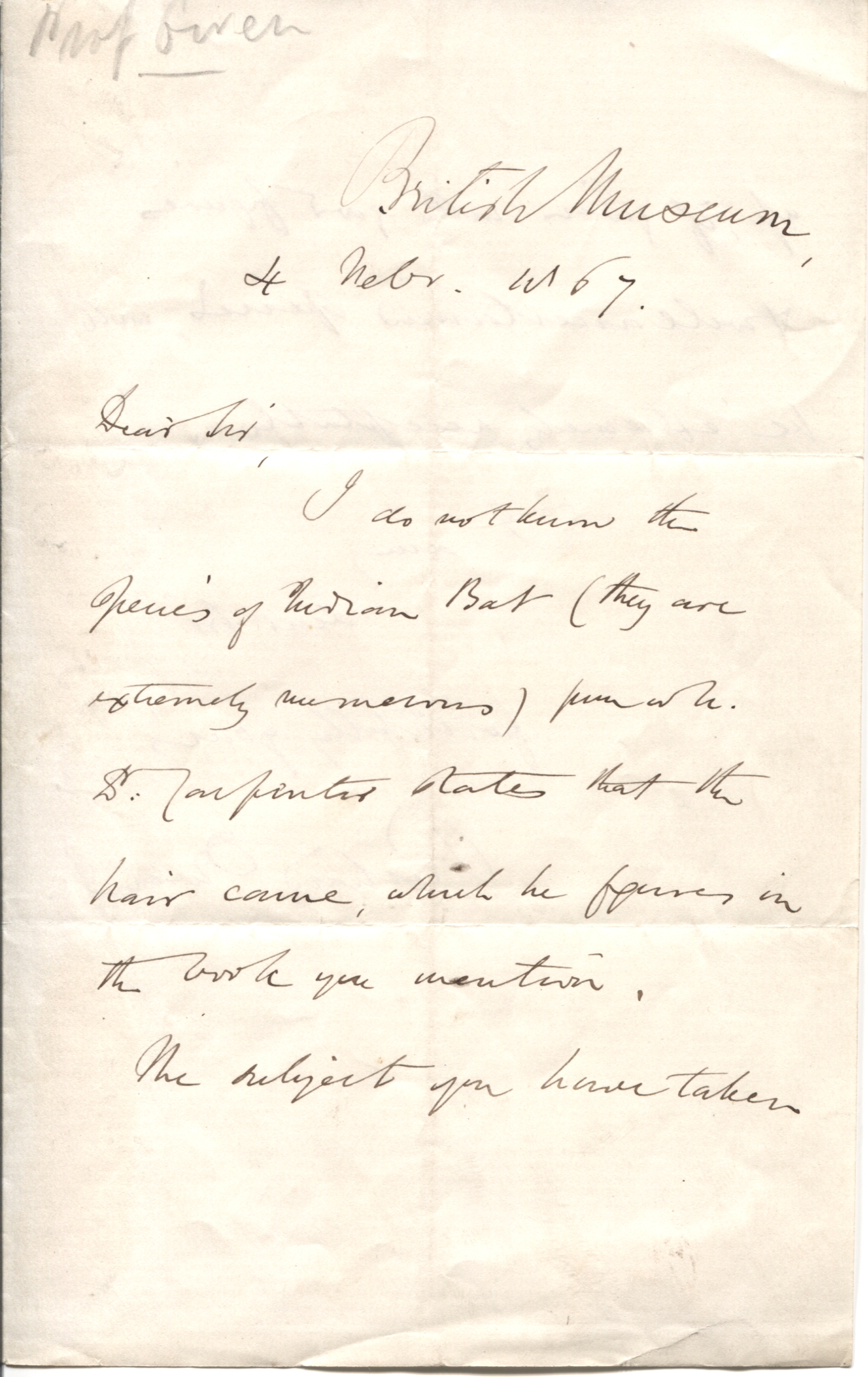 OWEN — Fine Autograph Letter Signed to an unnamed correspondent | Sophie Dupré Autographs