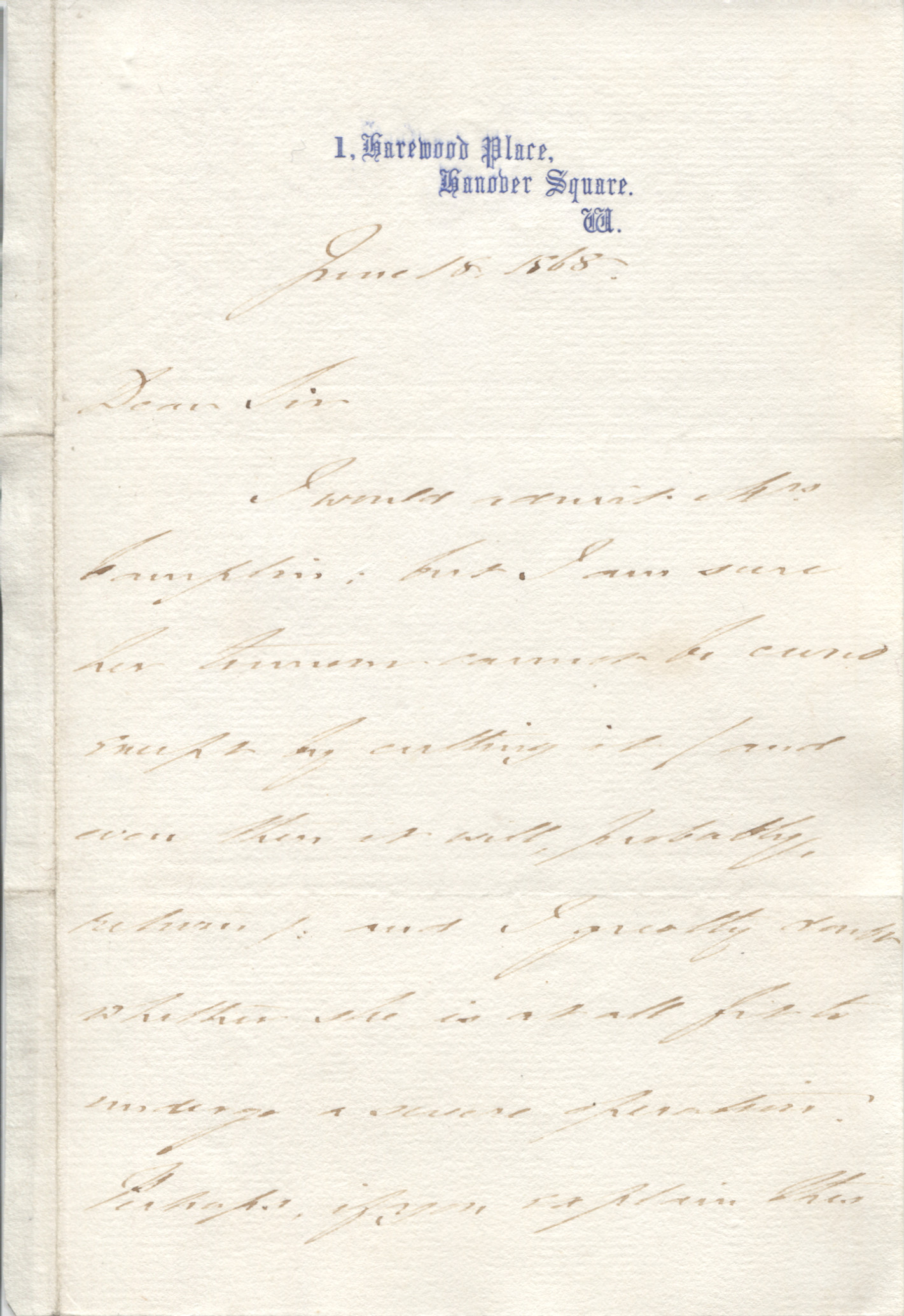 PAGET — Autograph Letter Signed to Dr Atwood | Sophie Dupré Autographs