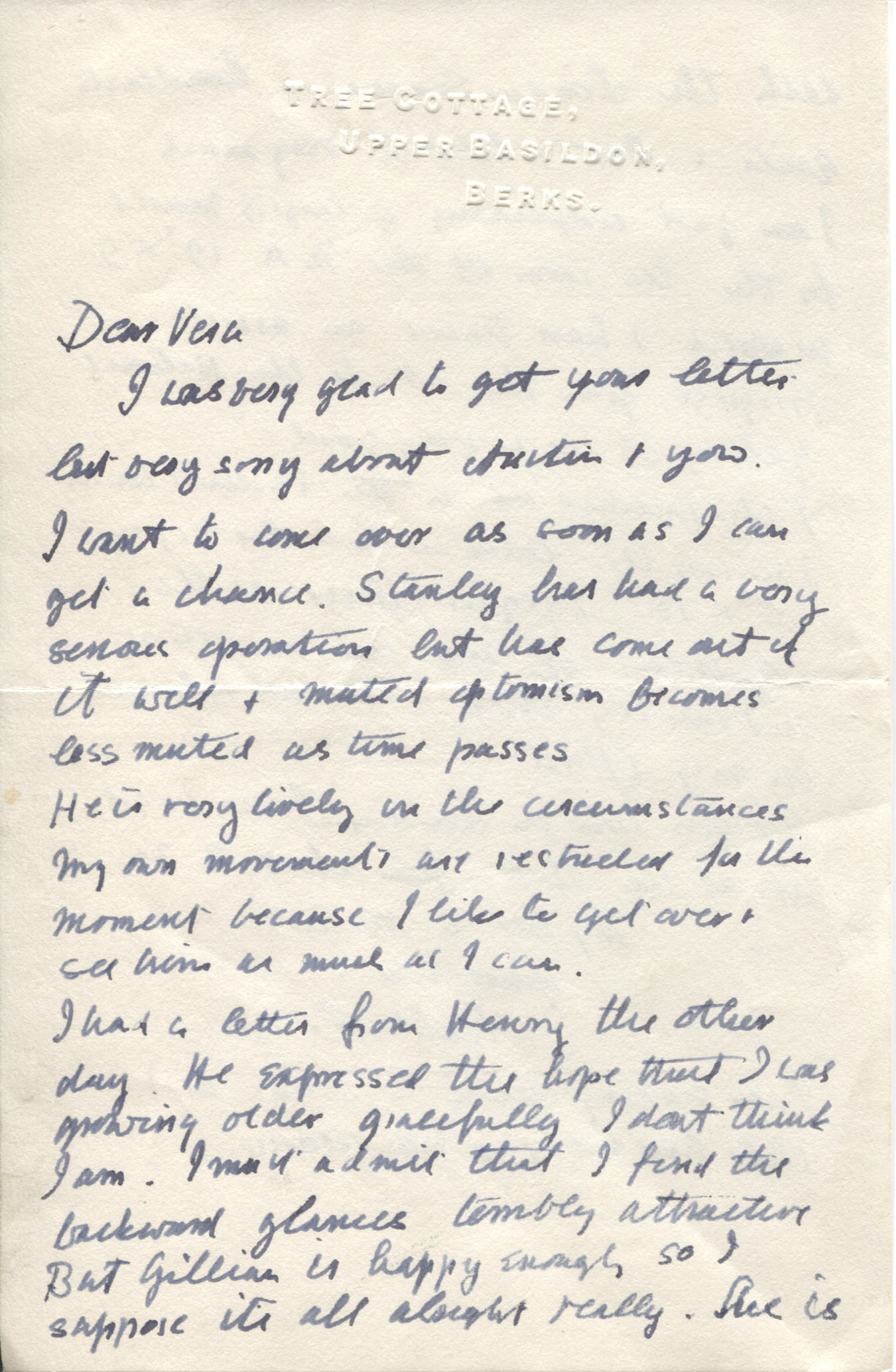 SPENCER — Fine Autograph Letter Signed to Vera LANE POOLE | Sophie Dupré Autographs