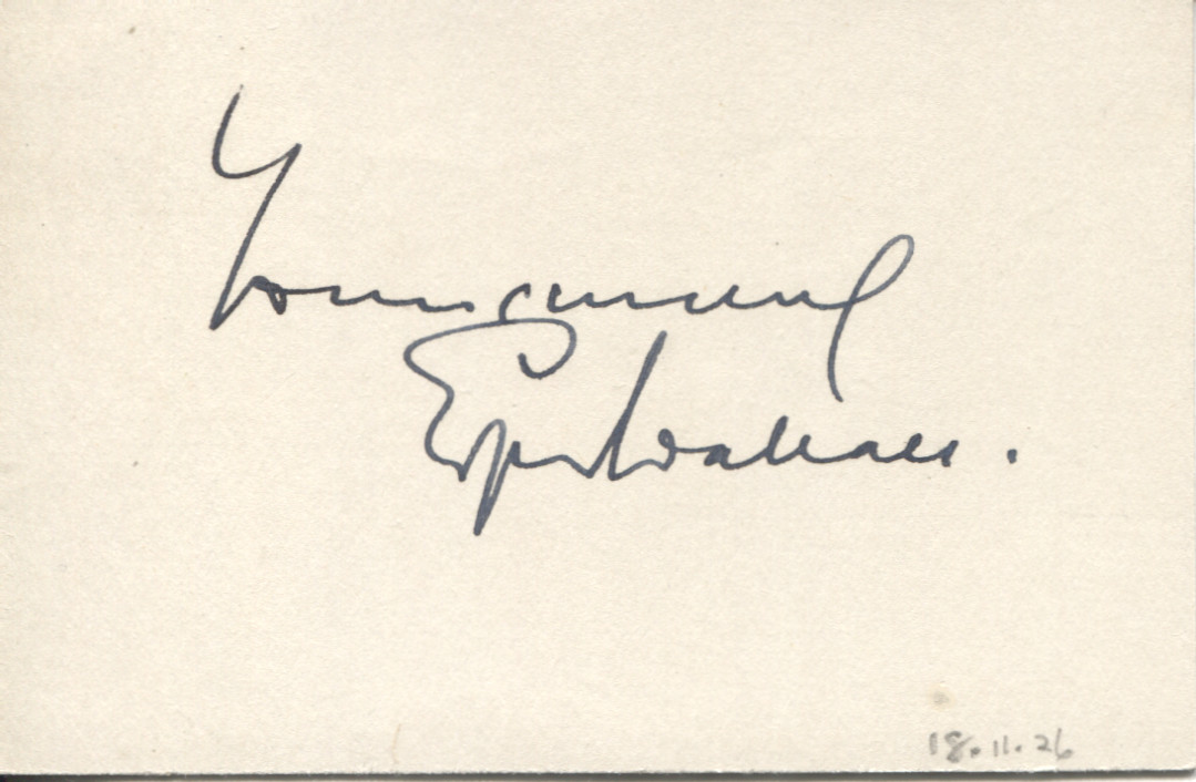 WALLACE — Fine signature and inscription | Sophie Dupré Autographs
