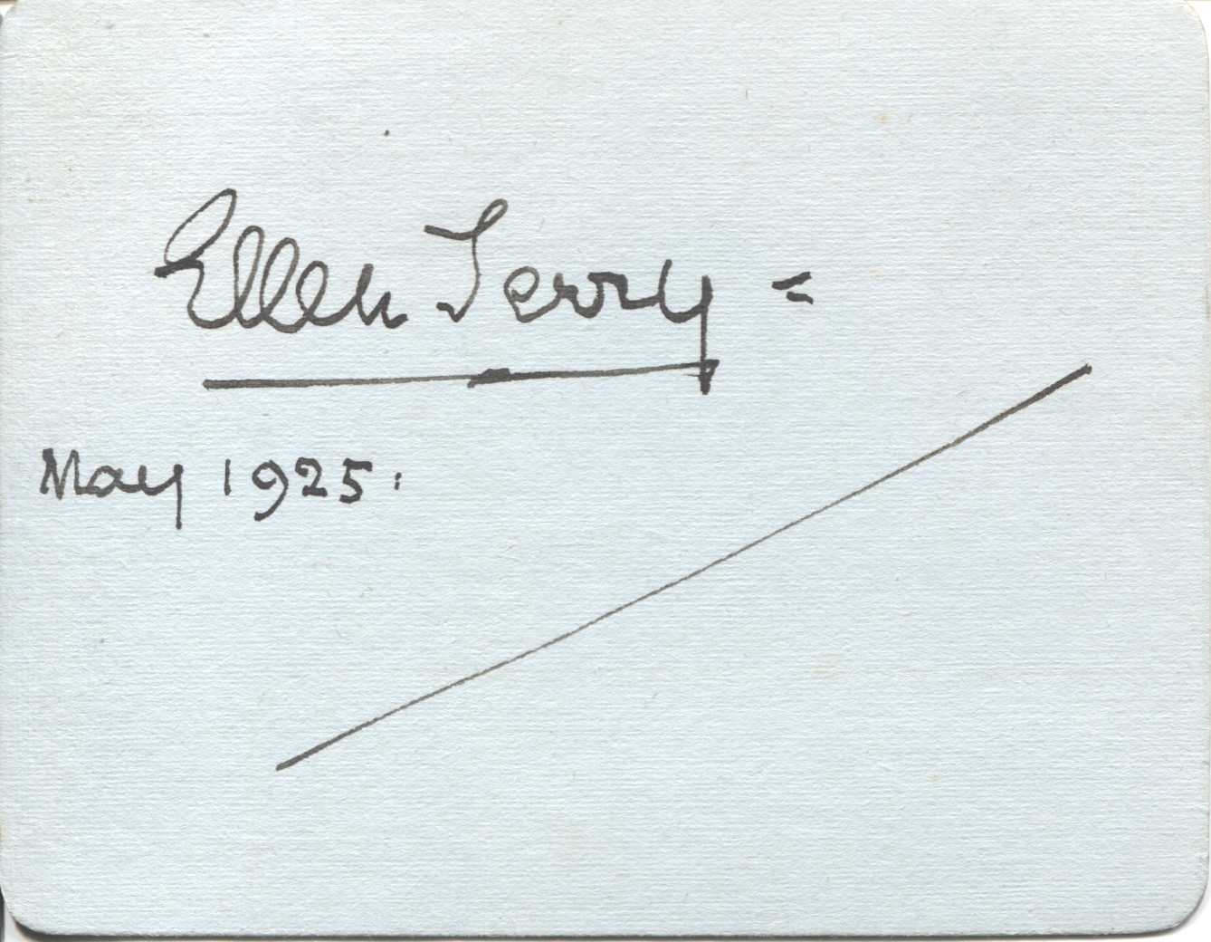 TERRY — Fine Signature and date | Sophie Dupré Autographs