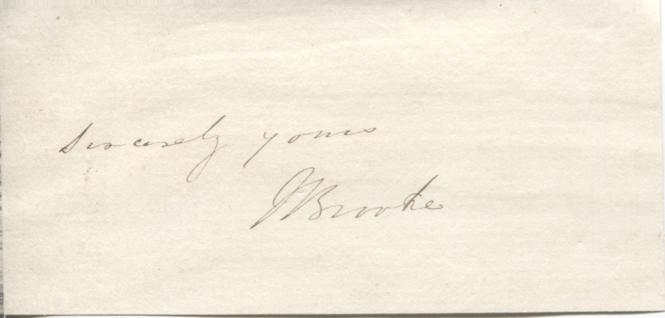 BROOKE — Signature and subscription | Sophie Dupré Autographs