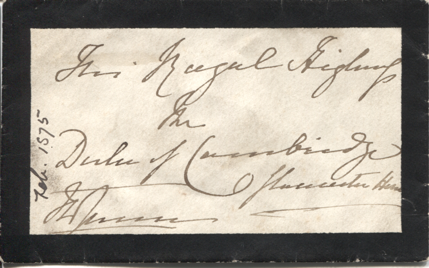 VICTORIA — Autograph Envelope signed The Queen, addressed to | Sophie Dupré Autographs