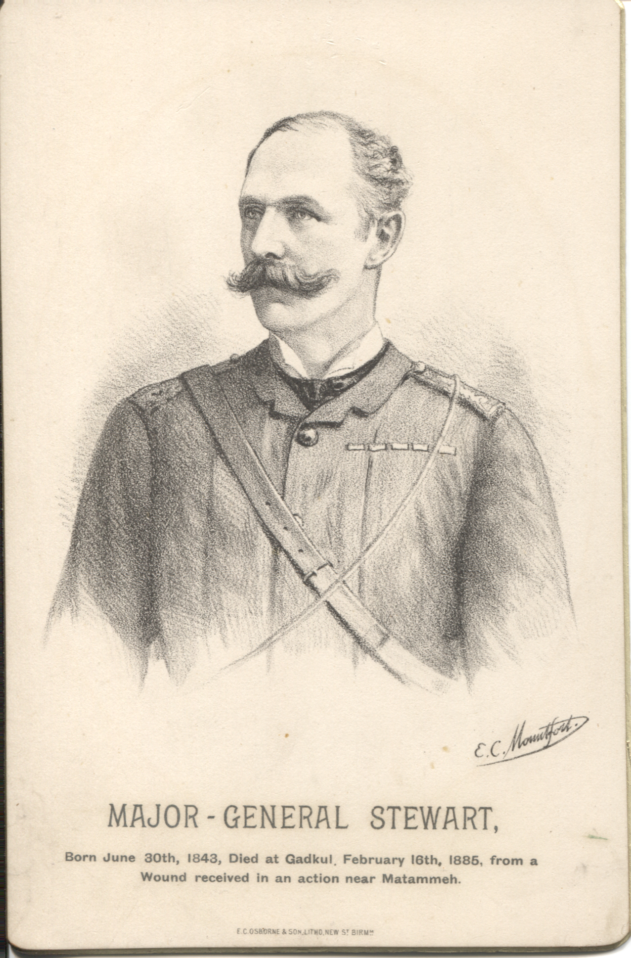 STEWART — Unsigned Cabinet Photograph of the portrait by E. C. Mountfield published posthumously | Sophie Dupré Autographs