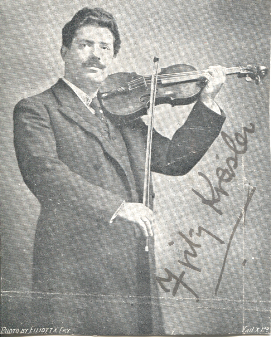 KREISLER — Publicity Photo taken from a Programme boldly signed | Sophie Dupré Autographs