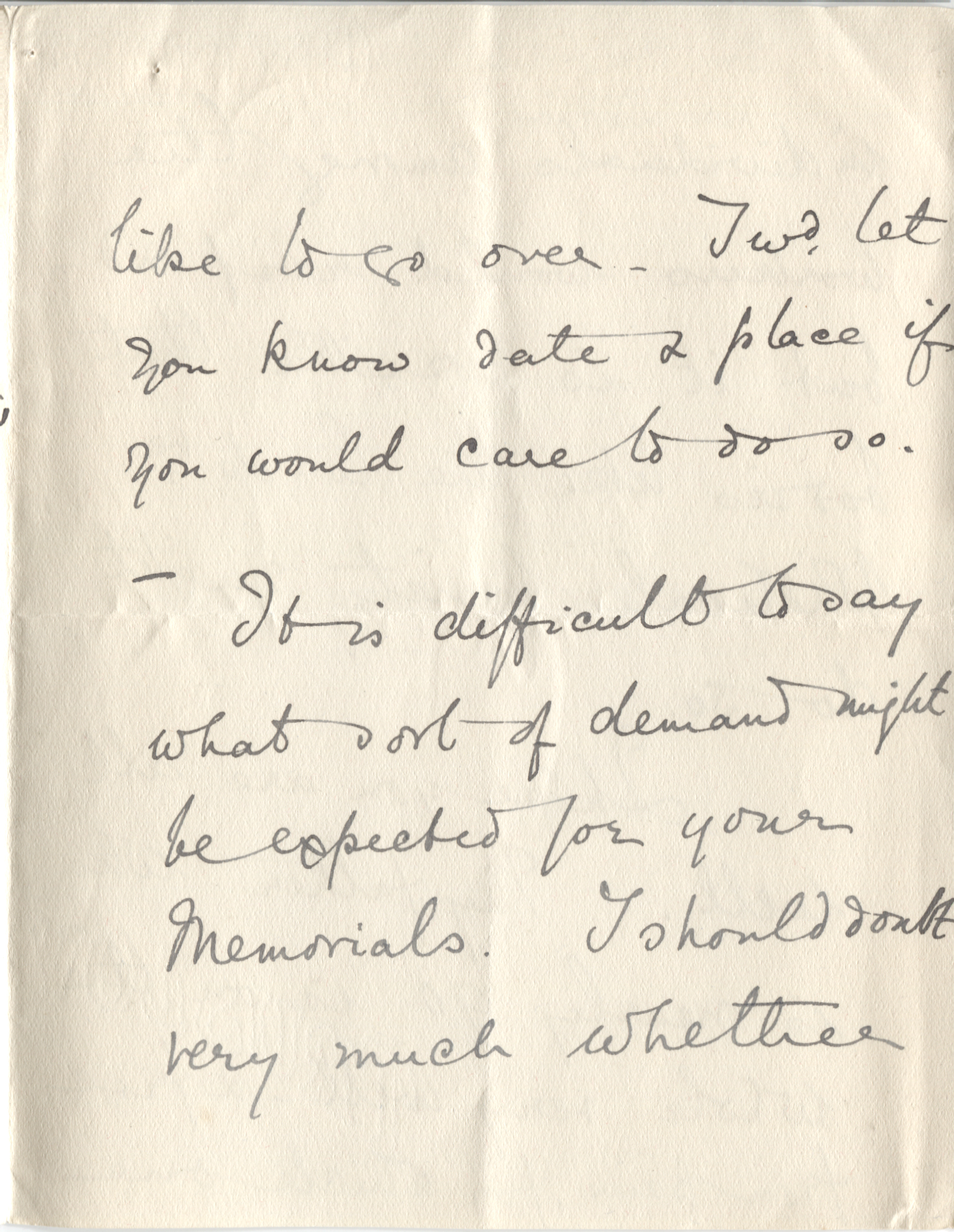 LLEWELYN-DAVIES — Autograph letter Signed to Dear Rachel | Sophie Dupré Autographs