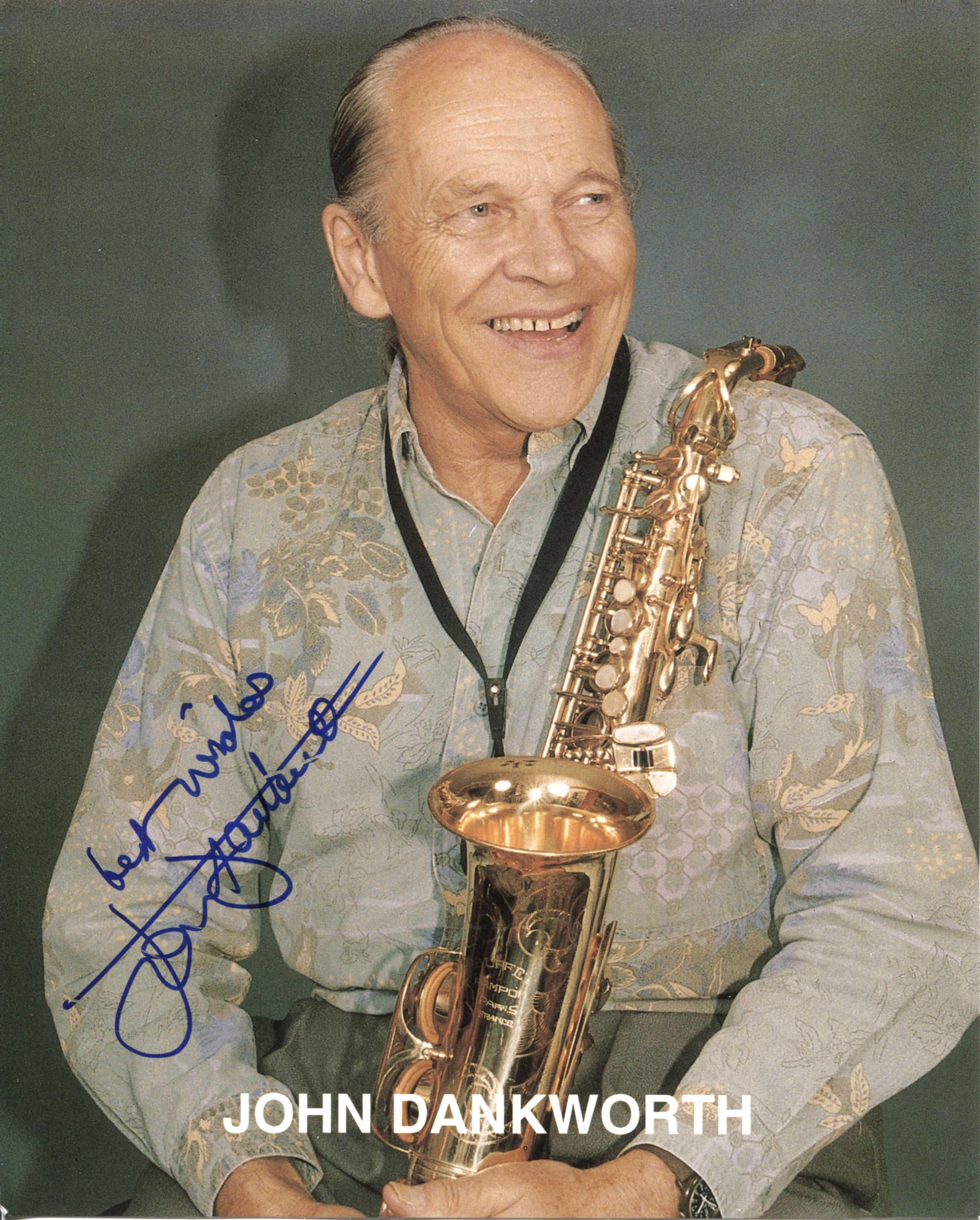 DANKWORTH — Fine coloured photo signed and inscribed | Sophie Dupré Autographs