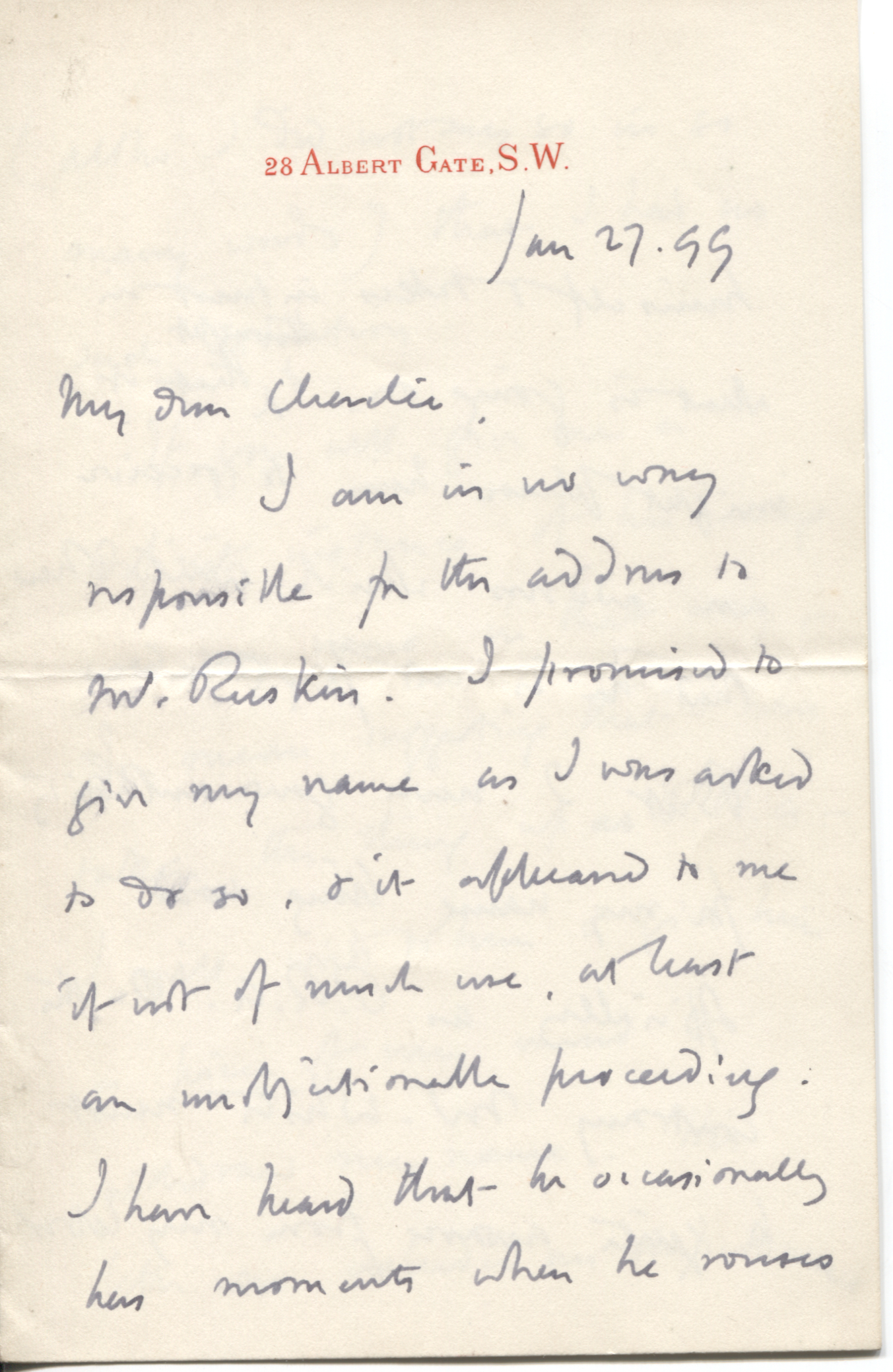 POYNTER — Fine Autograph Letter Signed to &ldquo;My dear Charlie&rdquo; | Sophie Dupré Autographs