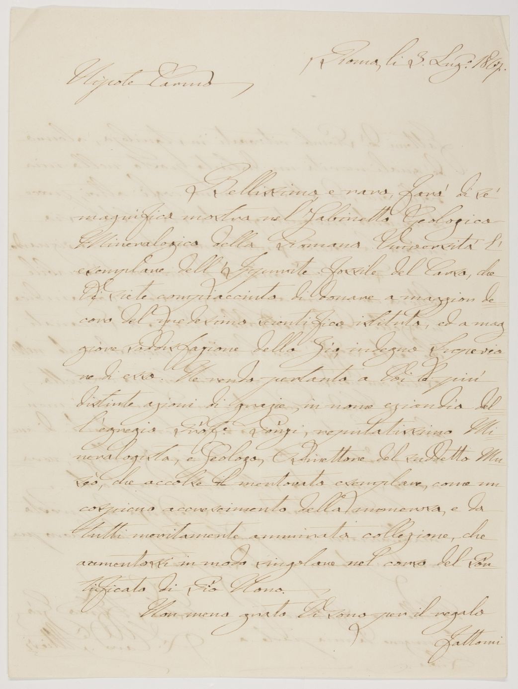 ALTIERI — Fine Autograph Letter Signed in Italian, with translation, to his nephew, (the Count di Colloredo), | Sophie Dupré Autographs