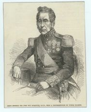 BURGOYNE — Woodcut portrait from a magazine, | Sophie Dupré Autographs