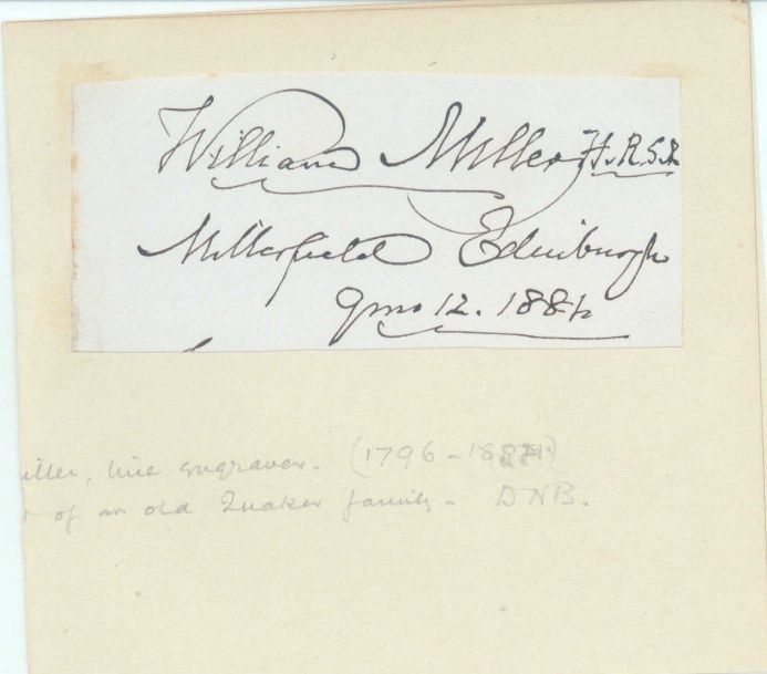 MILLER — Signature on piece, | Sophie Dupré Autographs