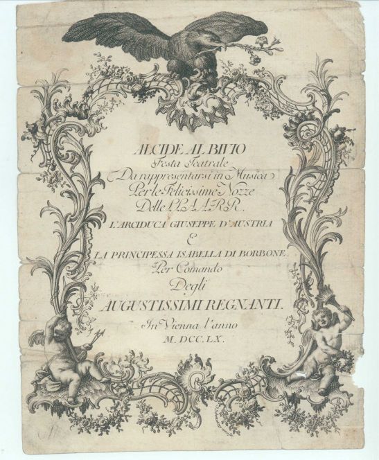 [METASTASIO — Engraved Title Page of his 'Alcide al Bivio' | Sophie Dupré Autographs