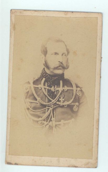 [ALEXANDER II — Unsigned carte-de-visite photograph | Sophie Dupré Autographs