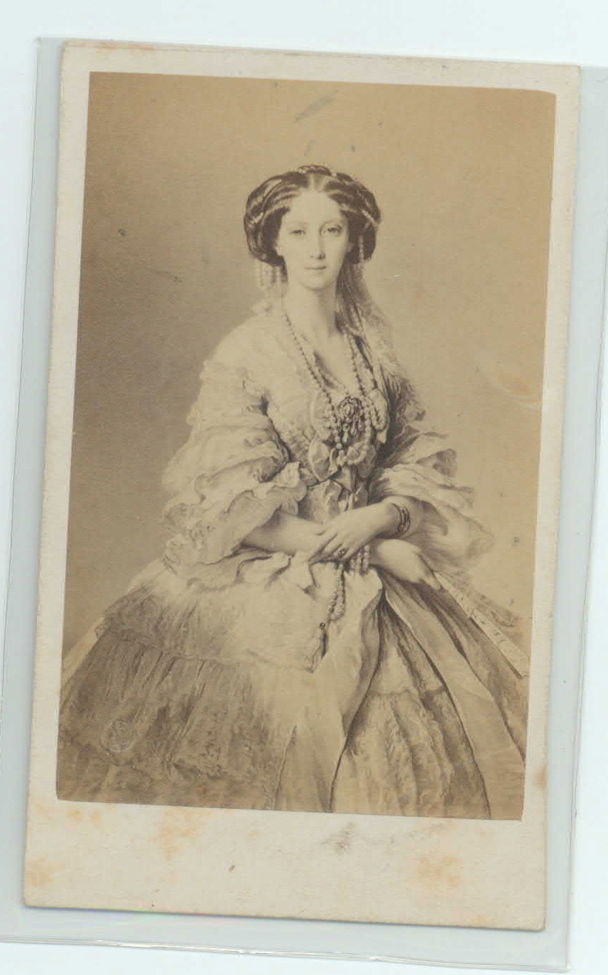 [MARIA ALEXANDROVNA — Unsigned carte-de-visite photograph by Desmaisons from a portrait, | Sophie Dupré Autographs