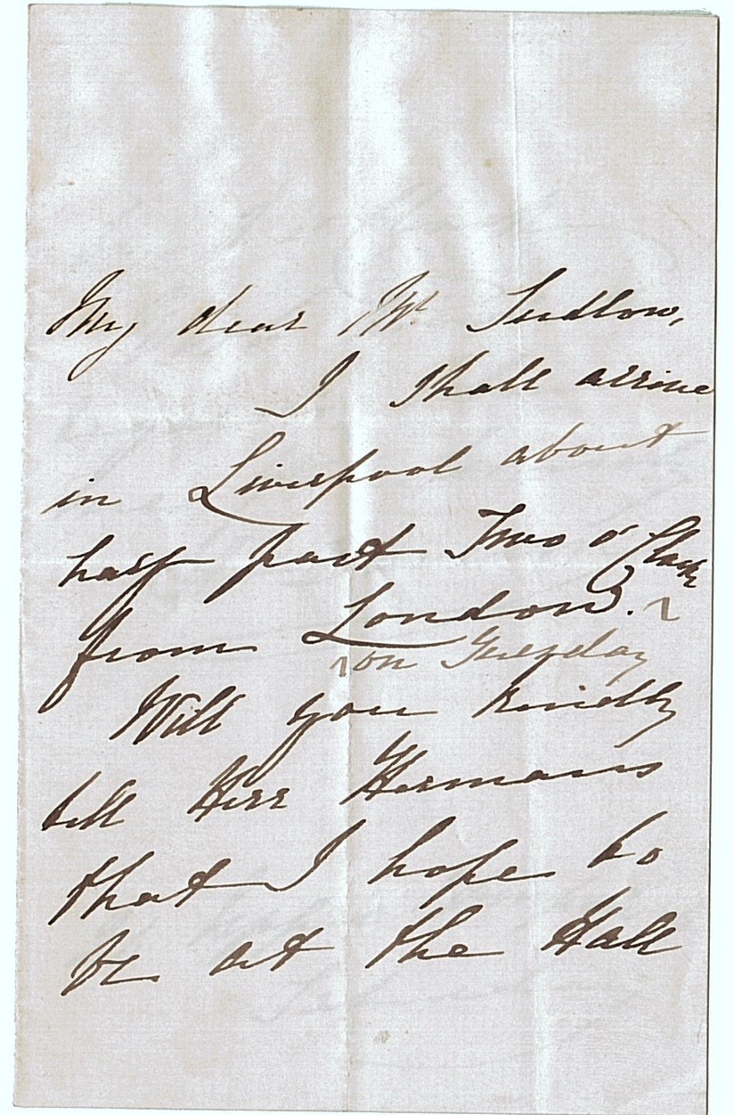 GODDARD — Autograph Letter Signed 'A. Davison' to Mr Sudlow, | Sophie Dupré Autographs