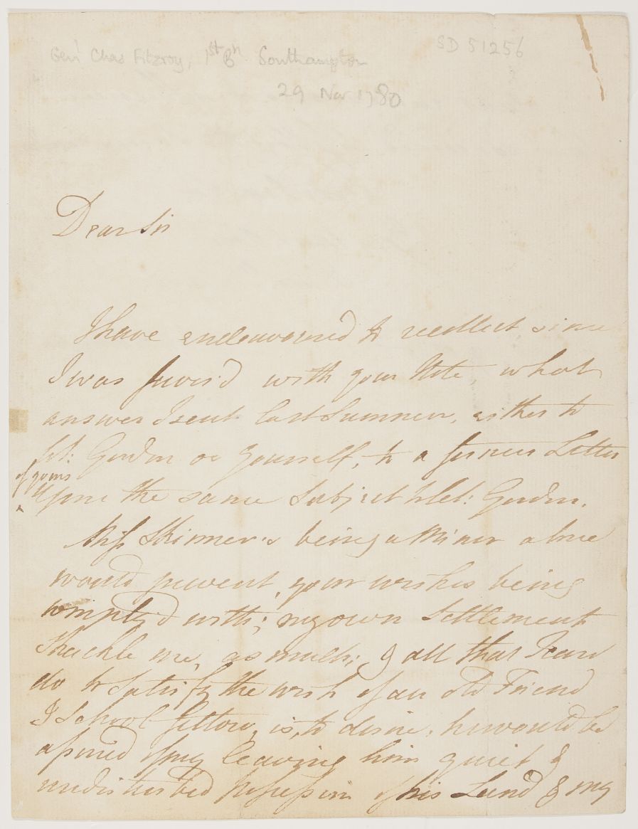 SOUTHAMPTON — Autograph Letter Signed to 'Dear Sir', | Sophie Dupré Autographs