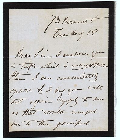 MACFARREN — Autograph Letter Signed to Mr Hunt, | Sophie Dupré Autographs