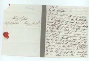 SOPHIA — Autograph Letter Signed to Lady Leighton, in Weymouth Street, | Sophie Dupré Autographs
