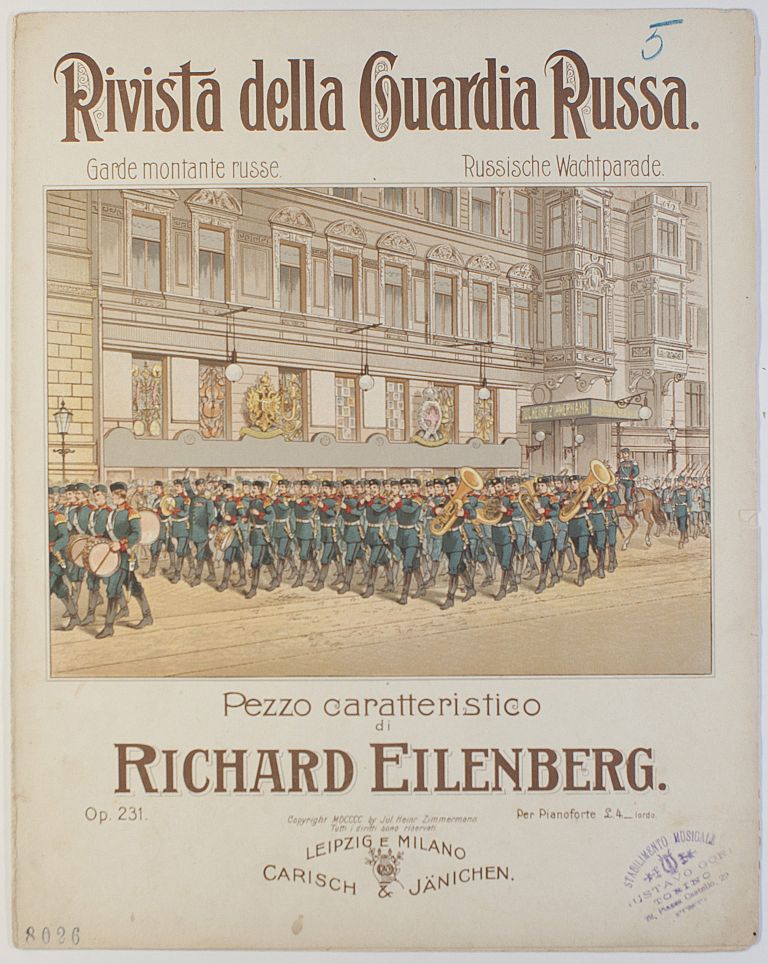 [EILENBERG — 'Rivista della Guardia Russa' ('Parade of the Russian Guards'), | Sophie Dupré Autographs