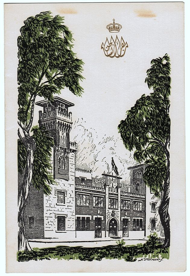 [FAROUK I — Menu, in French and Arabic, for Dinner, | Sophie Dupré Autographs