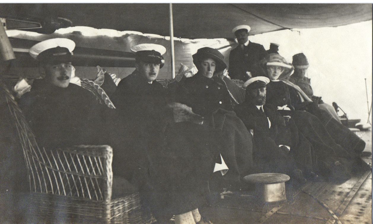 [BEATRICE — Original unsigned photo showing her in a group on deck, | Sophie Dupré Autographs
