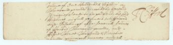 CLIFFORD — Signature on a fragment of an Exchequer document, | Sophie Dupré Autographs