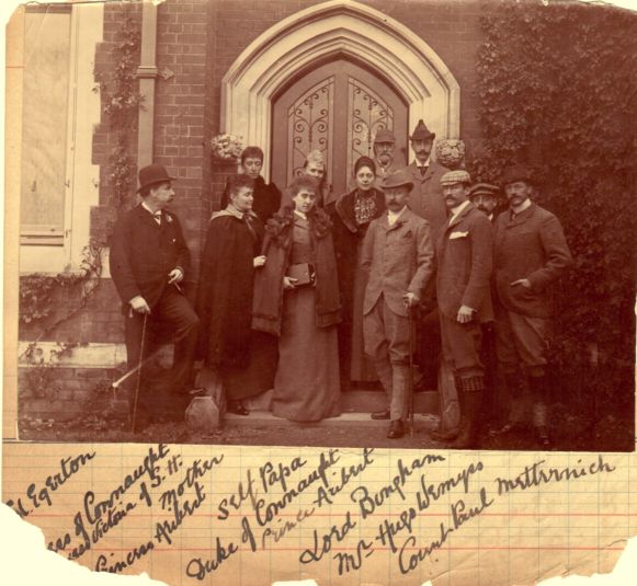 [MARIE LOUISE — Unsigned original group photograph showing her and the Prince | Sophie Dupré Autographs