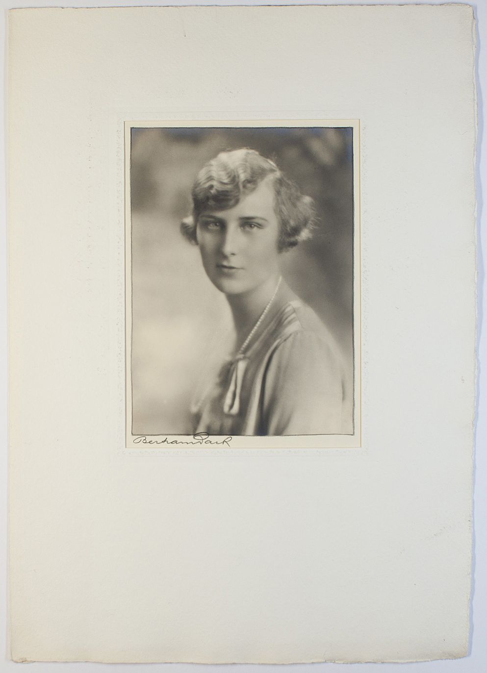 [MARIA CRISTINA — Fine portrait photograph, unsigned, by Bertram Park, signed in pencil by the photographer, | Sophie Dupré Autographs
