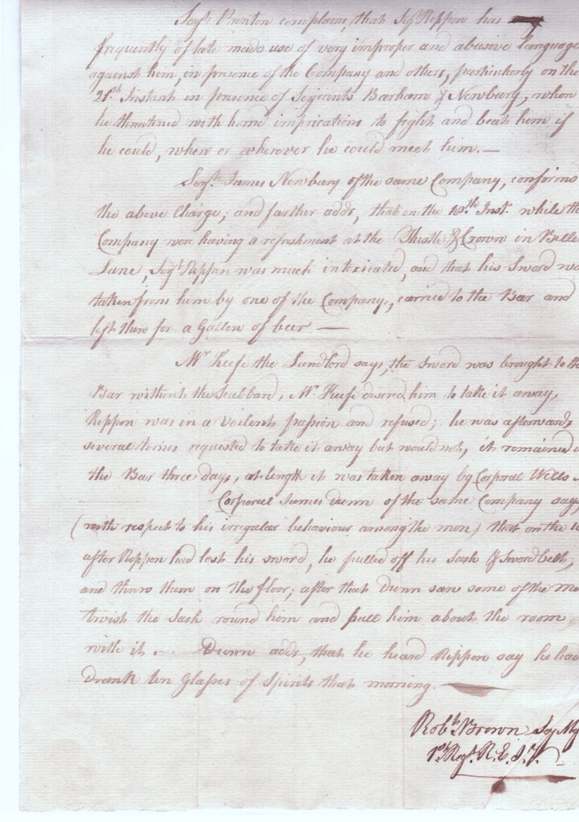 BROWN — Document signed | Sophie Dupré Autographs