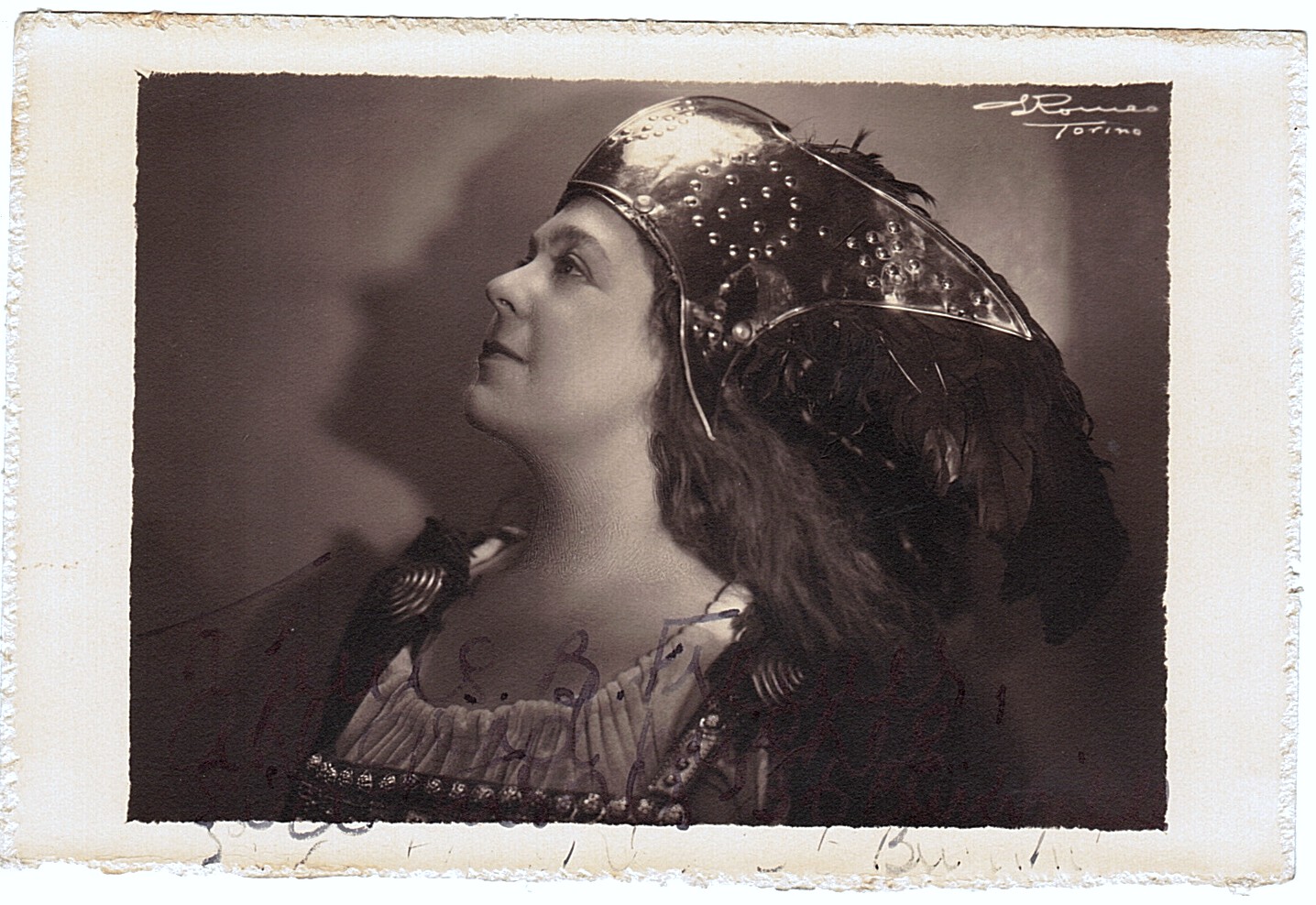 TURNER — Marvellous portrait photo by E. Romeo of Turin, signed and inscribed | Sophie Dupré Autographs